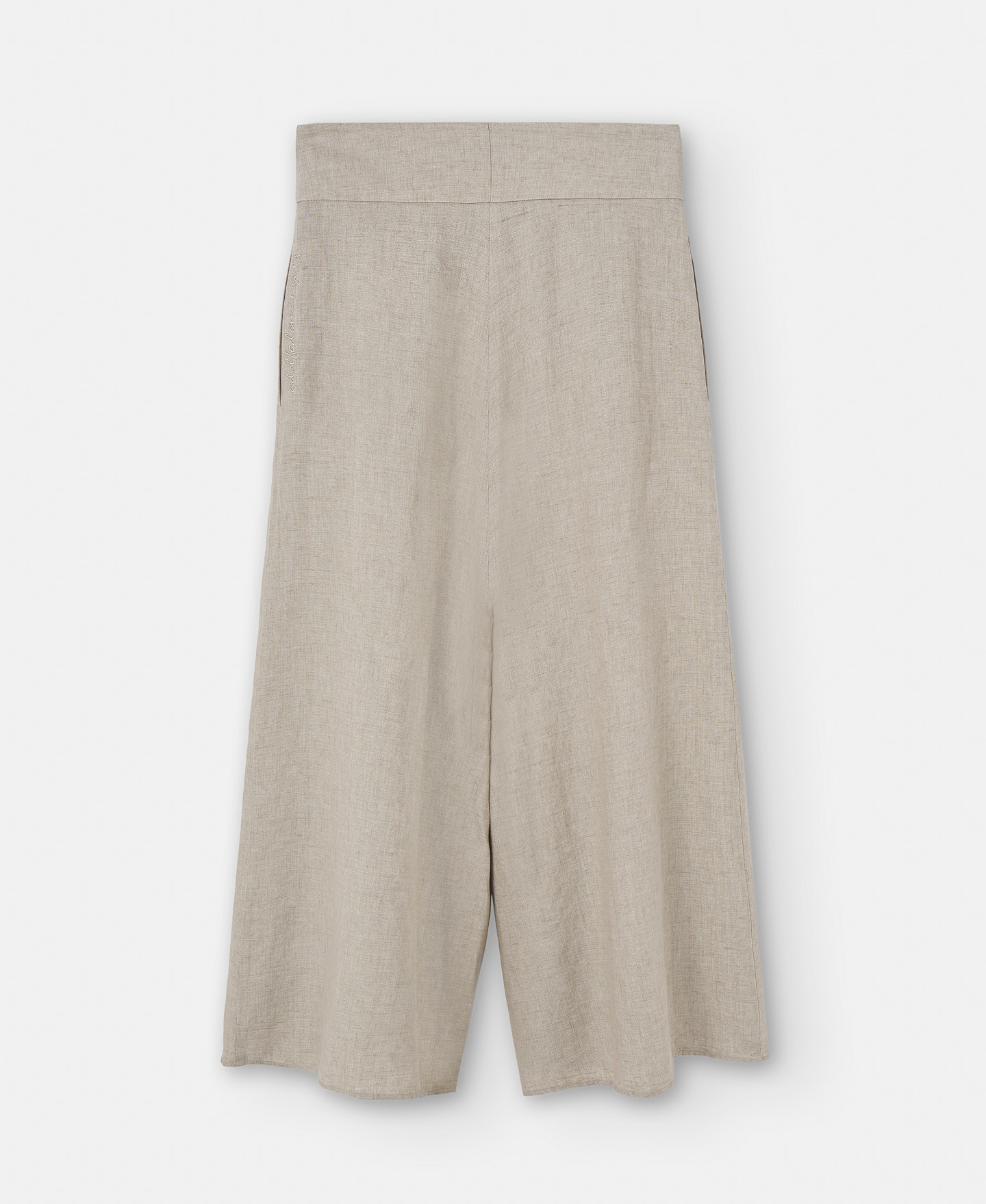 Pantalón cropped en lino europeo image number 6