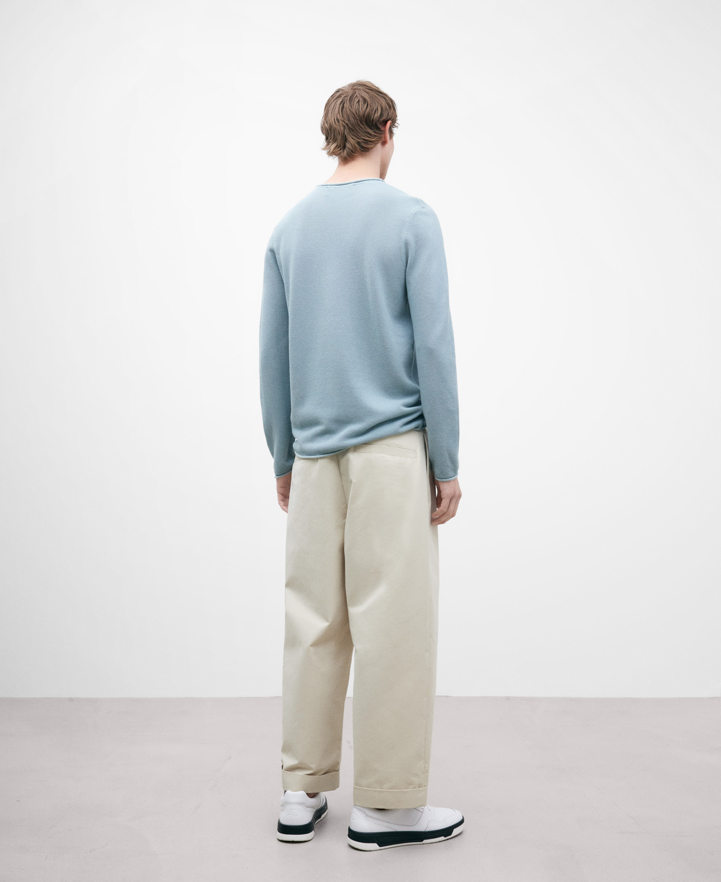 Camiseta azul clara de manga larga image number 2