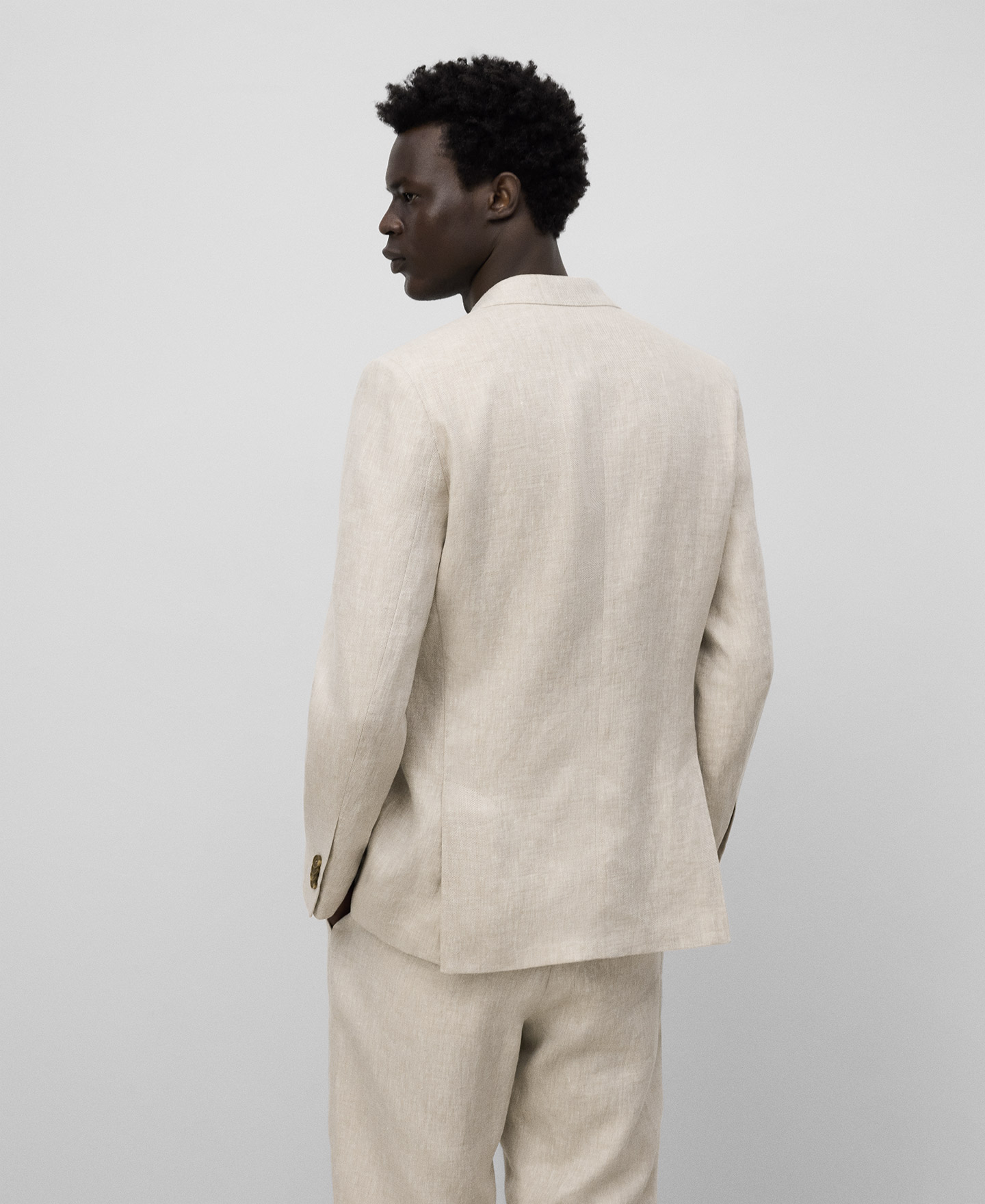 Blazer structuré en lin homme image number 2