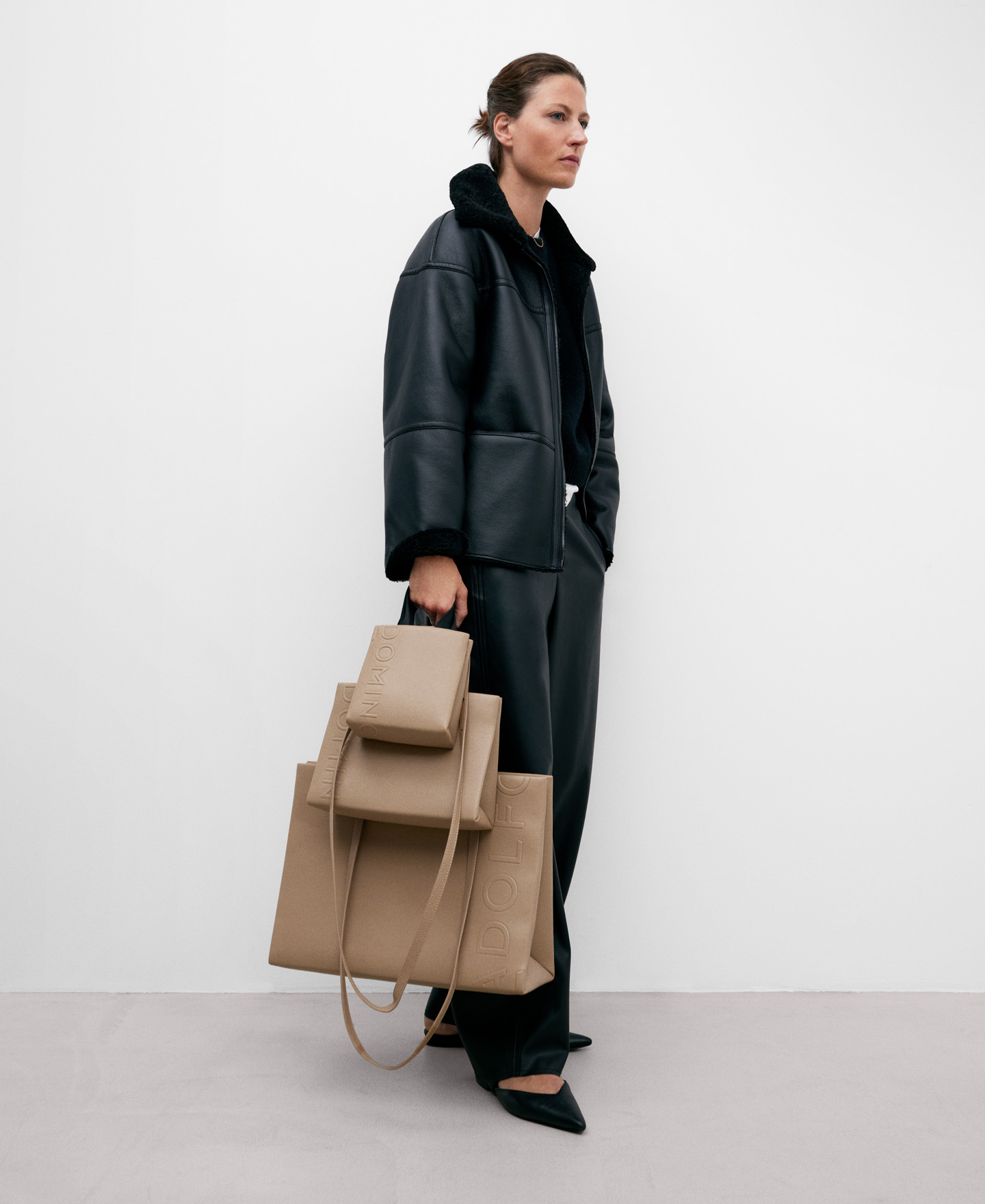 Petit sac cabas taupe femme image number 5