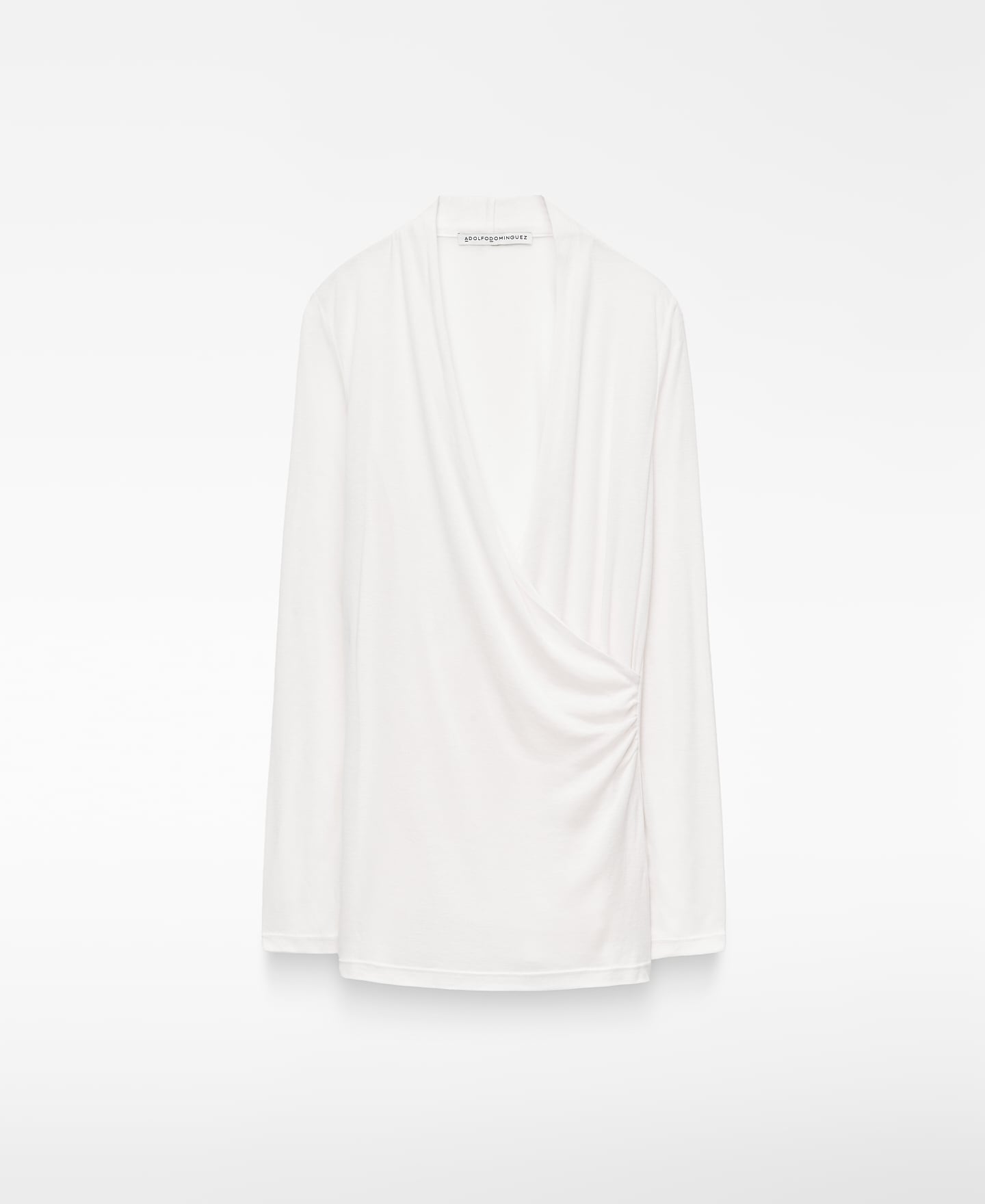 Long sleeve wrap T-shirt image number 0