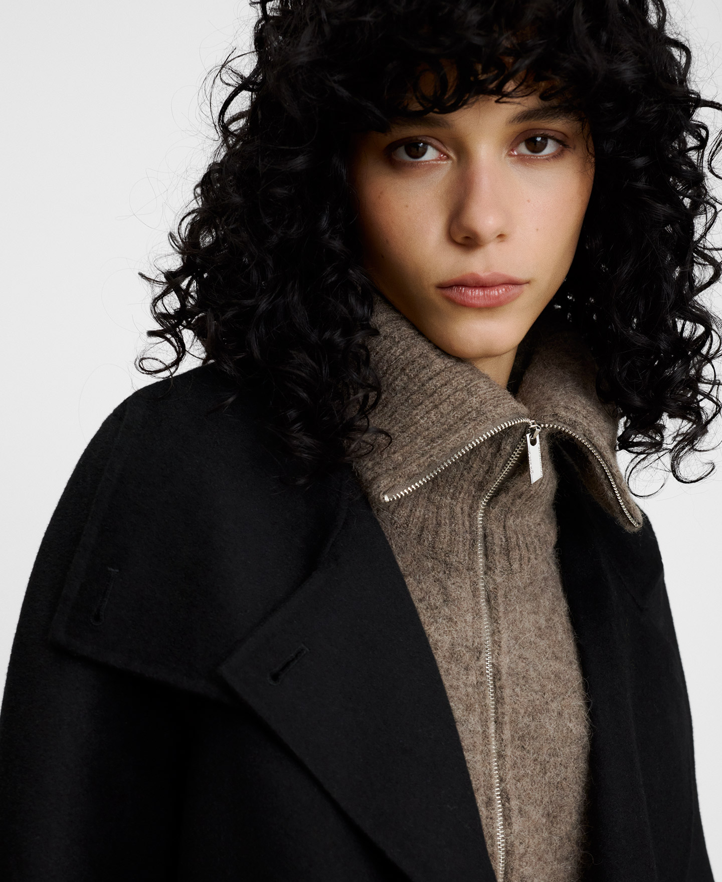 Short cross-front coat image number 5
