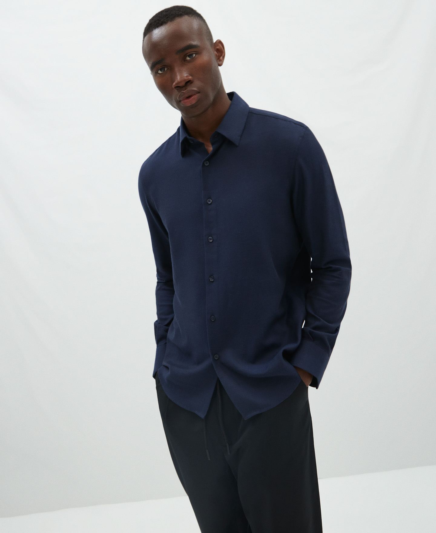 Cotton twill shirt image number 0