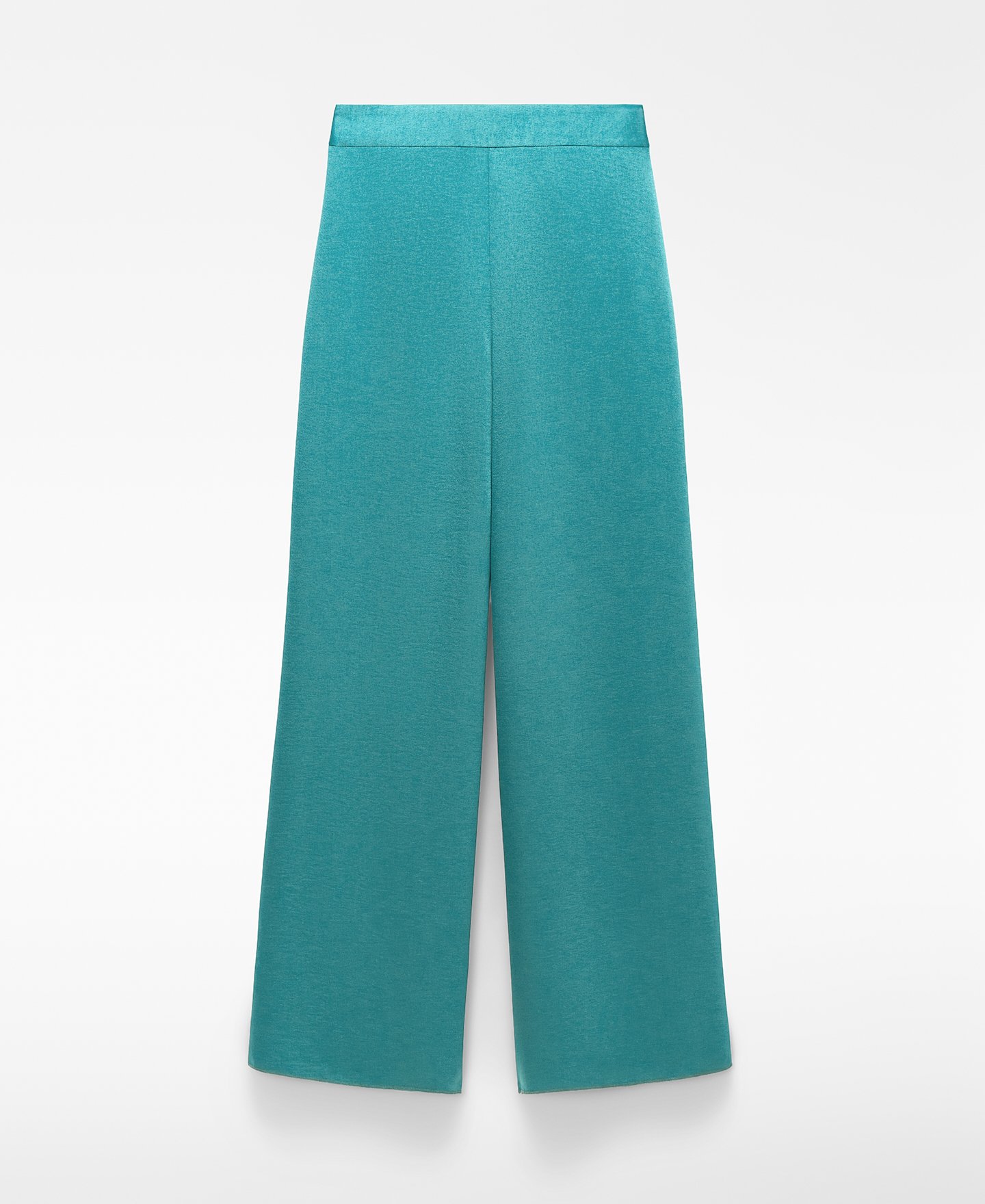 Satin palazzo trousers image number 4