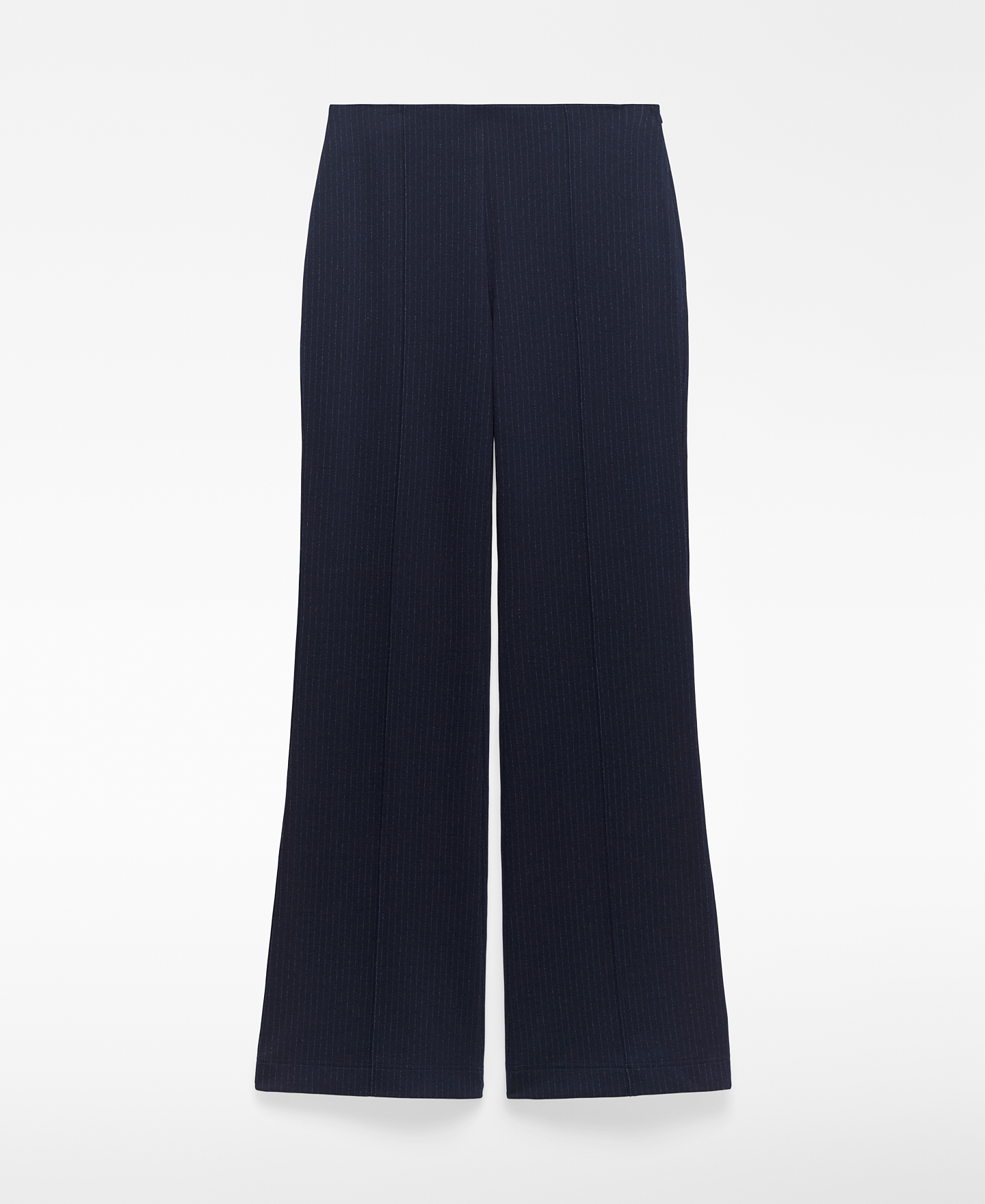 Calças largas às riscas para mulher image number 4