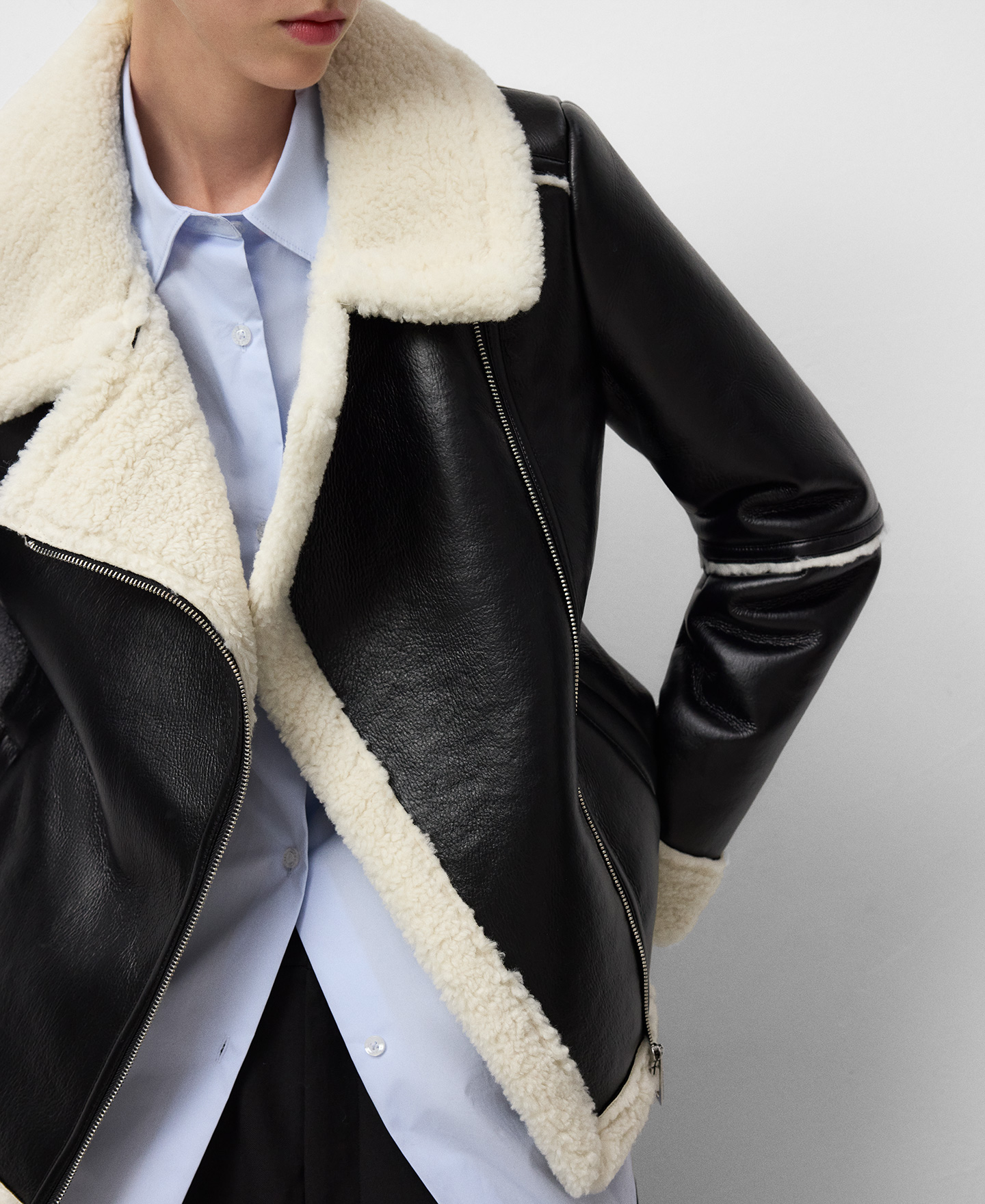 Chaqueta doble faz Piel No Piel mujer image number 3