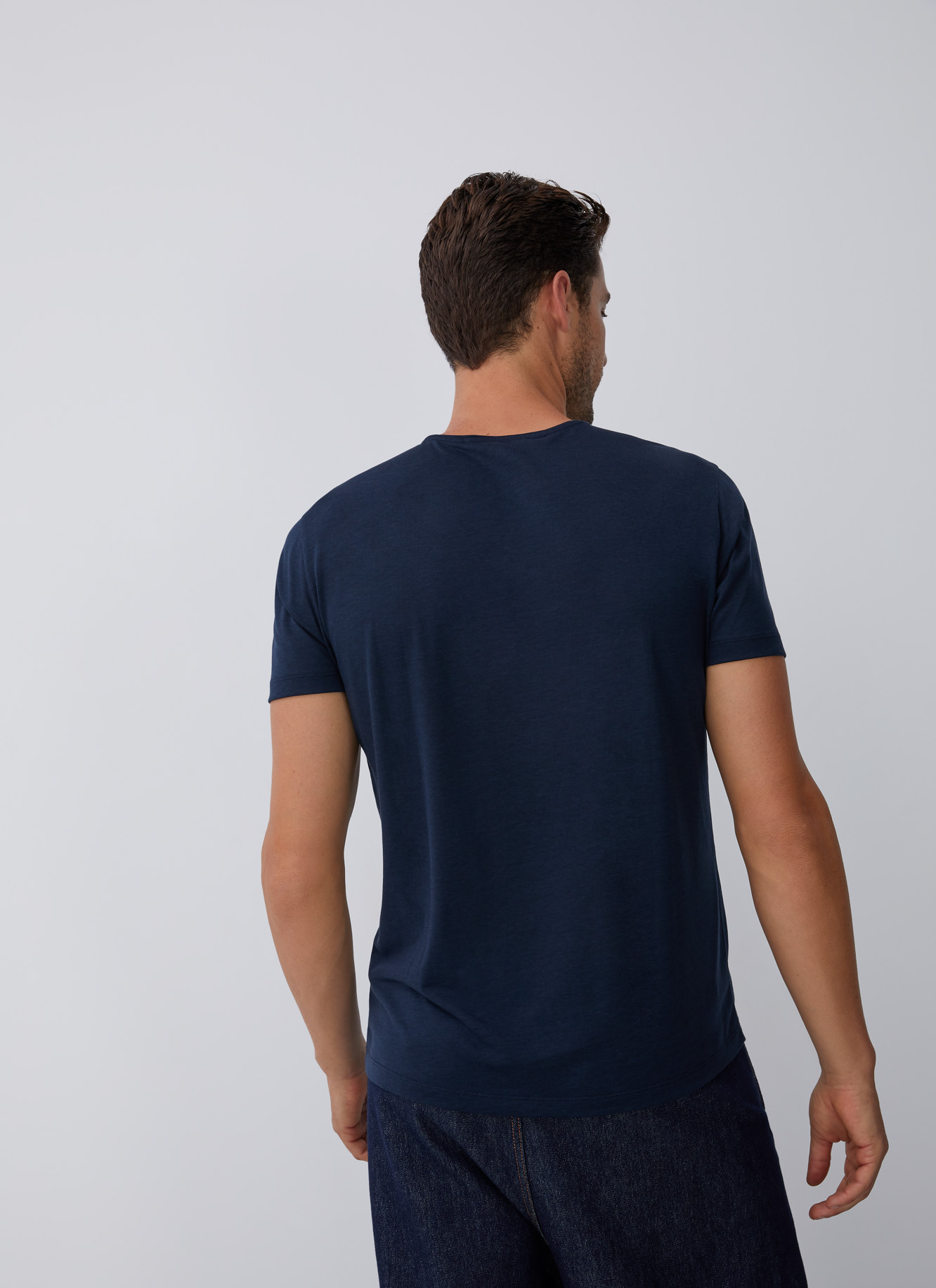 Camiseta en liocel y algodón image number 1