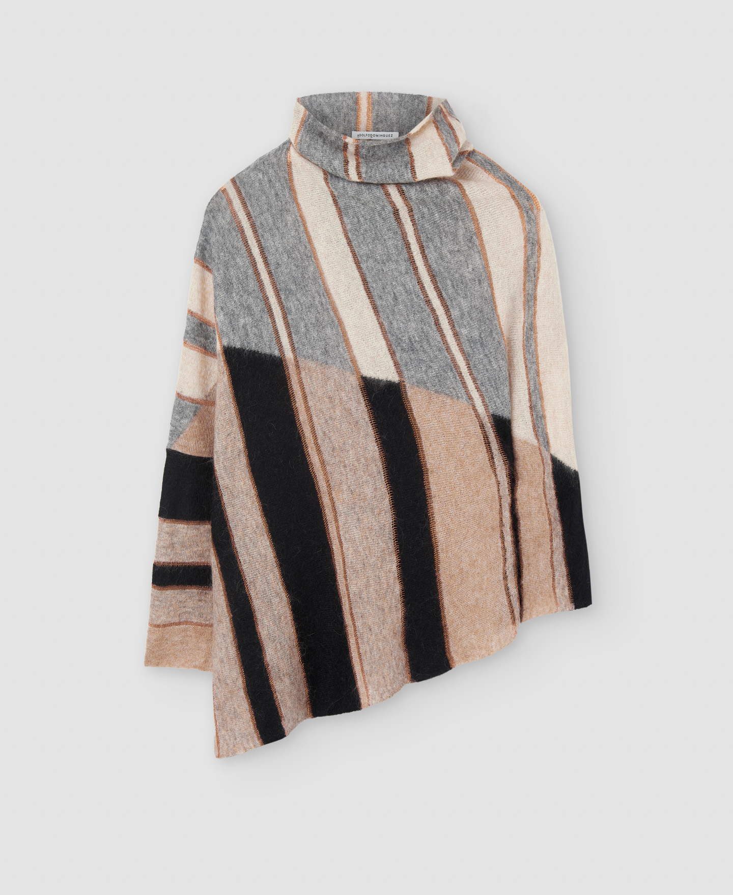 Mohair fabric intarsia sweater image number 6