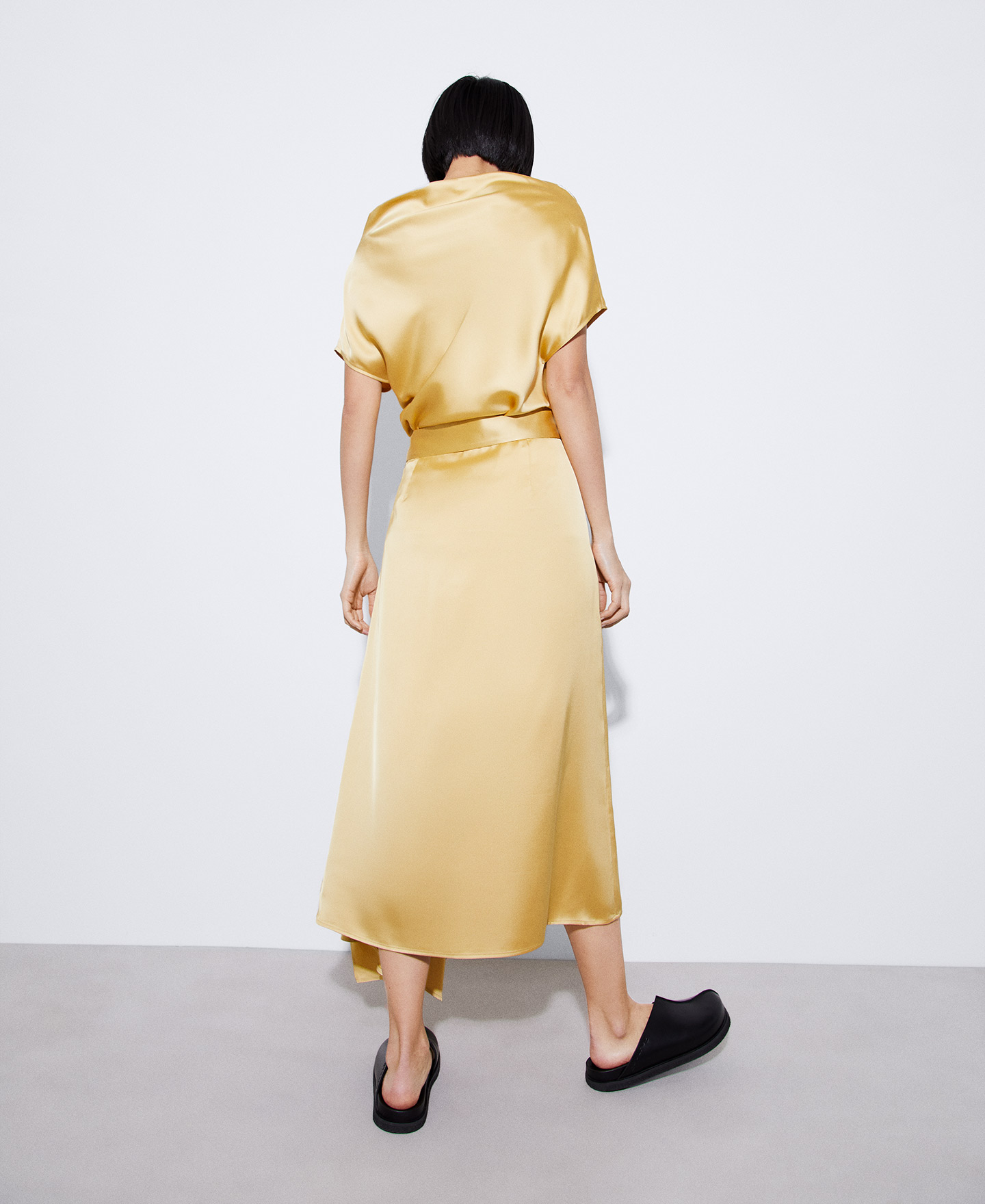 Irregular recycled polyester skirt image number 2