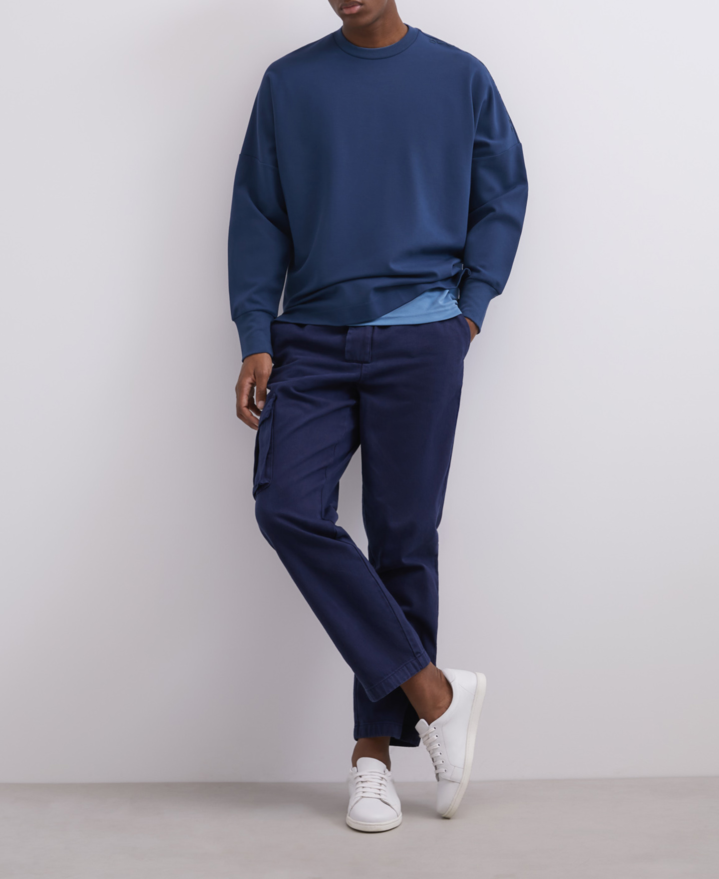 Viscose crew neck sweatshirt image number 3