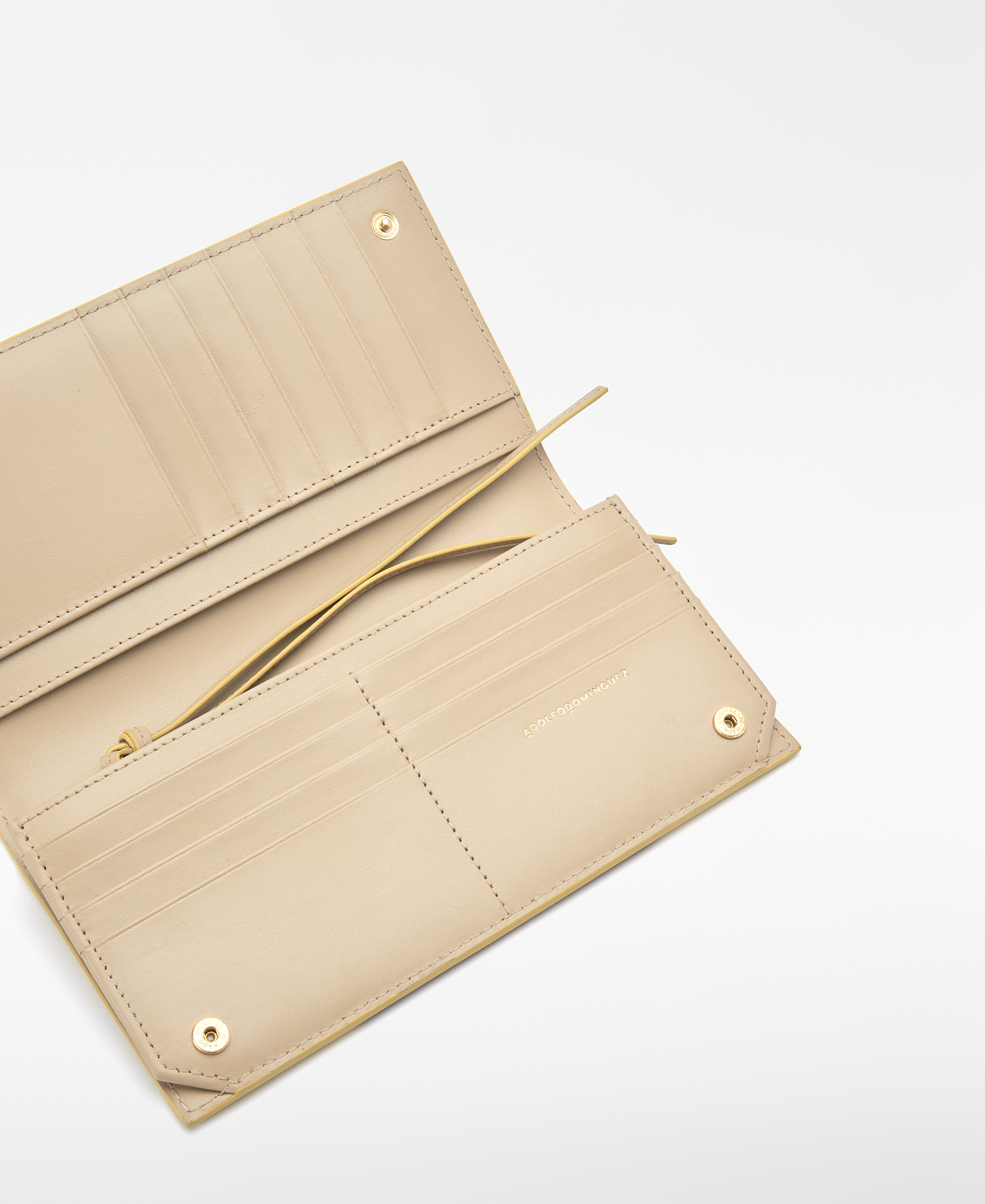 Horizonte tricolour leather long wallet image number 1