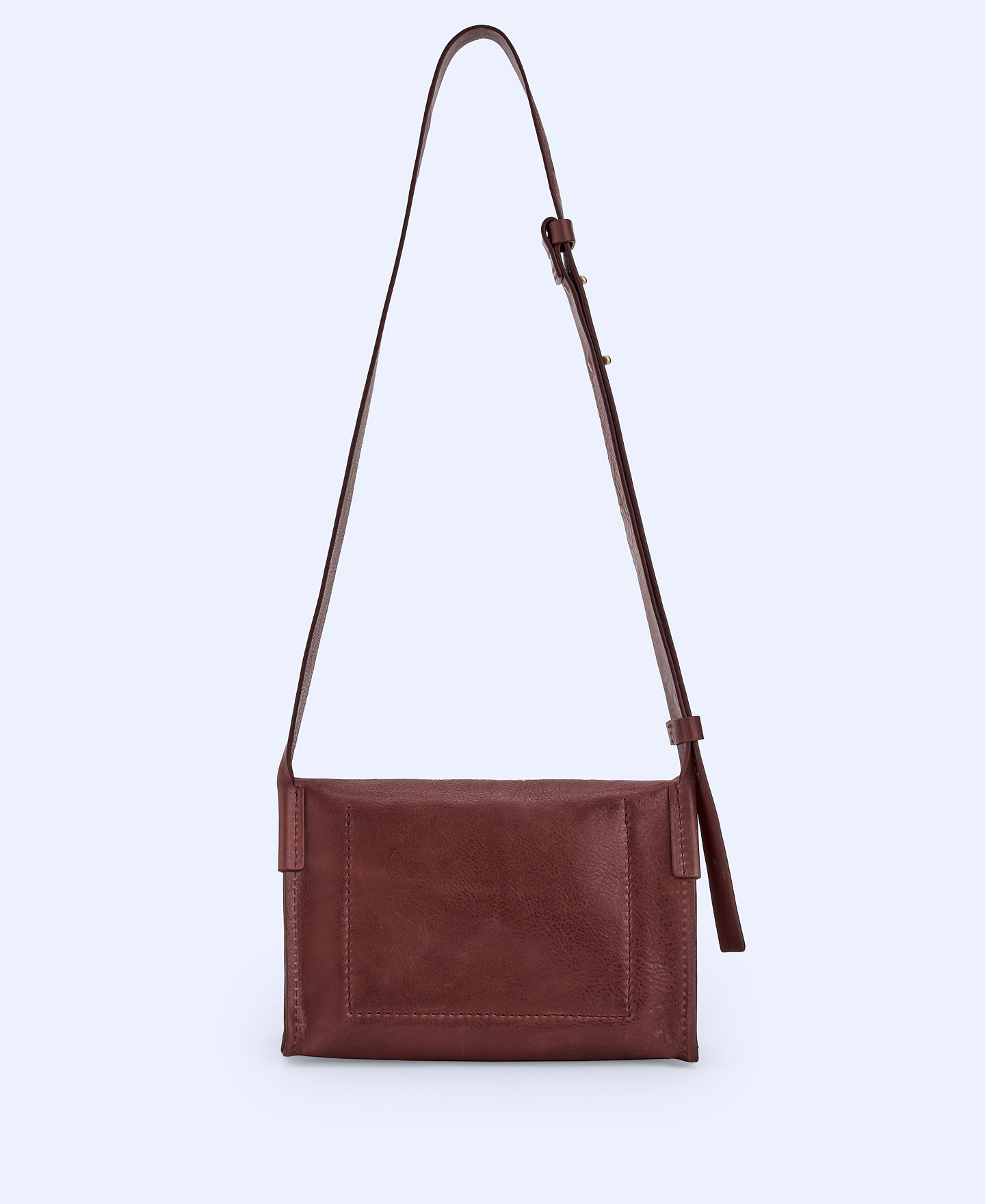 Vachetta leather flap shoulder bag image number 1
