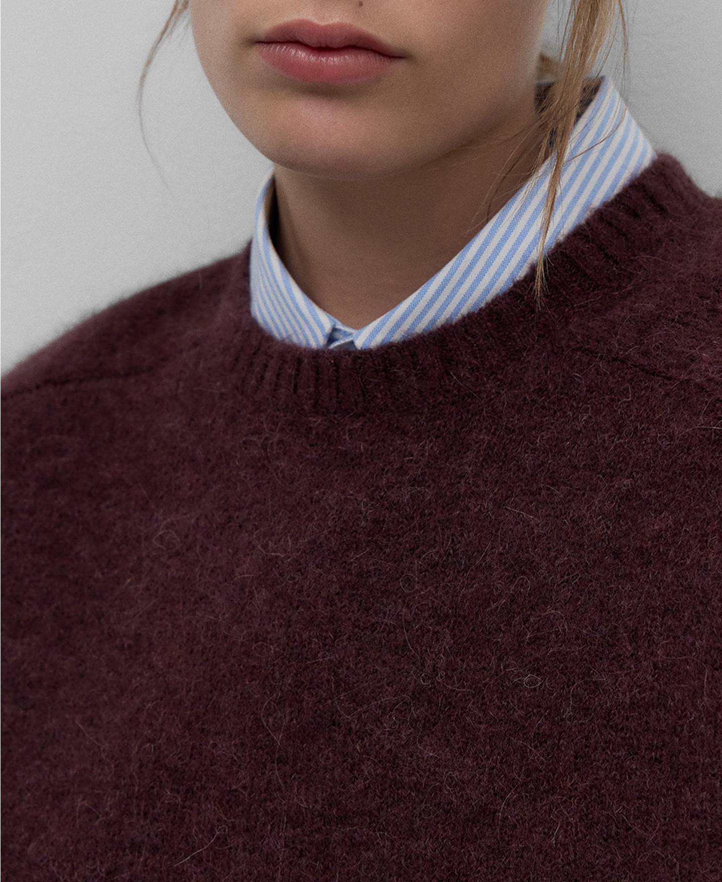 Jersey corto punto con alpaca mujer image number 3
