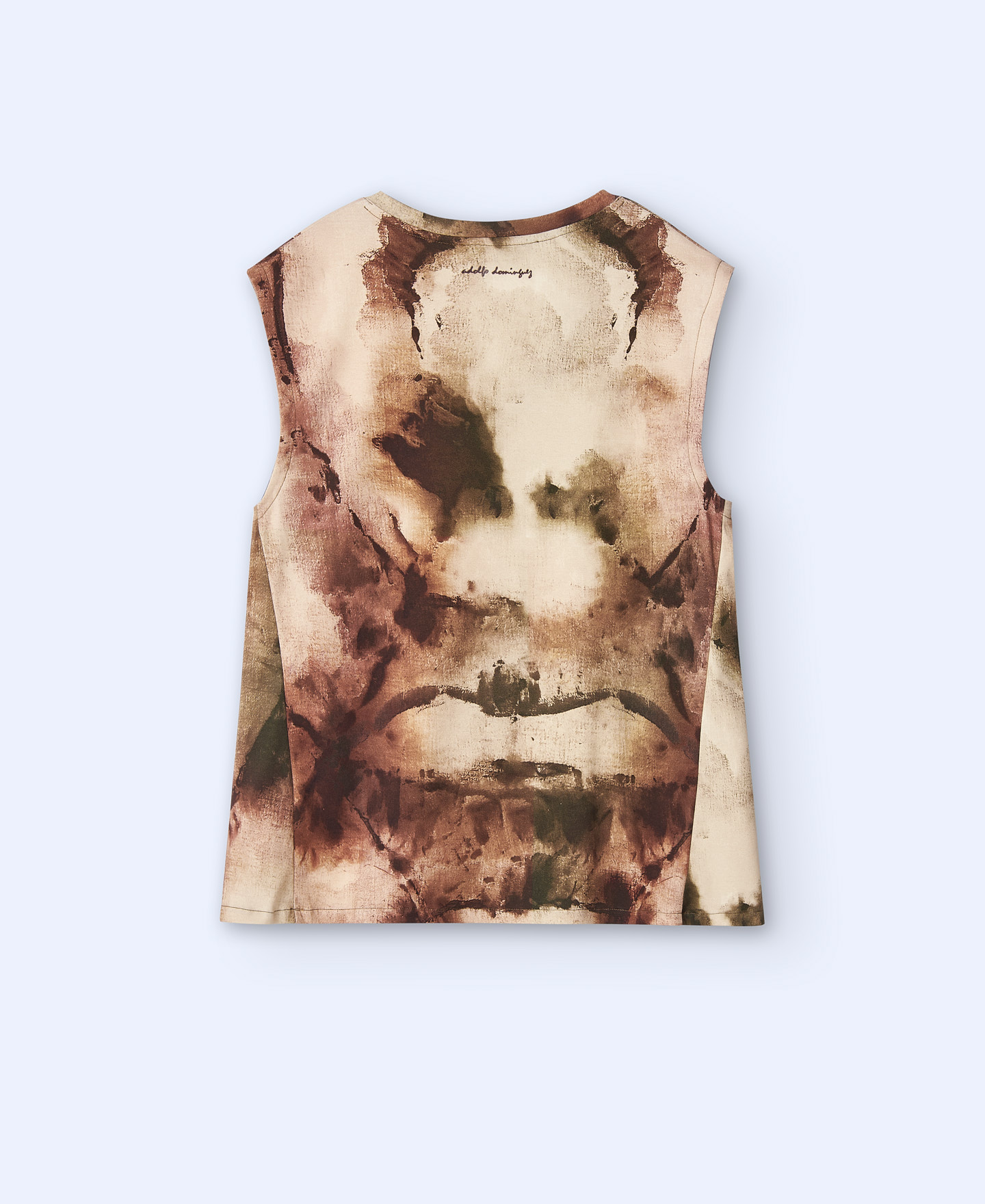 Printed sleeveless T-shirt image number 5