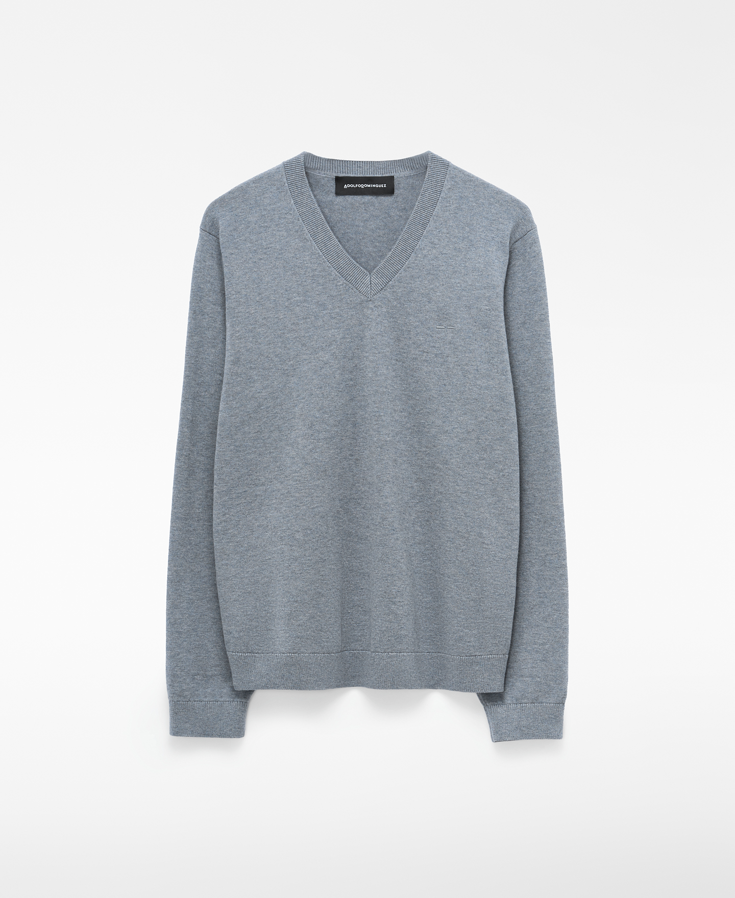 Wool and cotton V-neck sweater image number 4