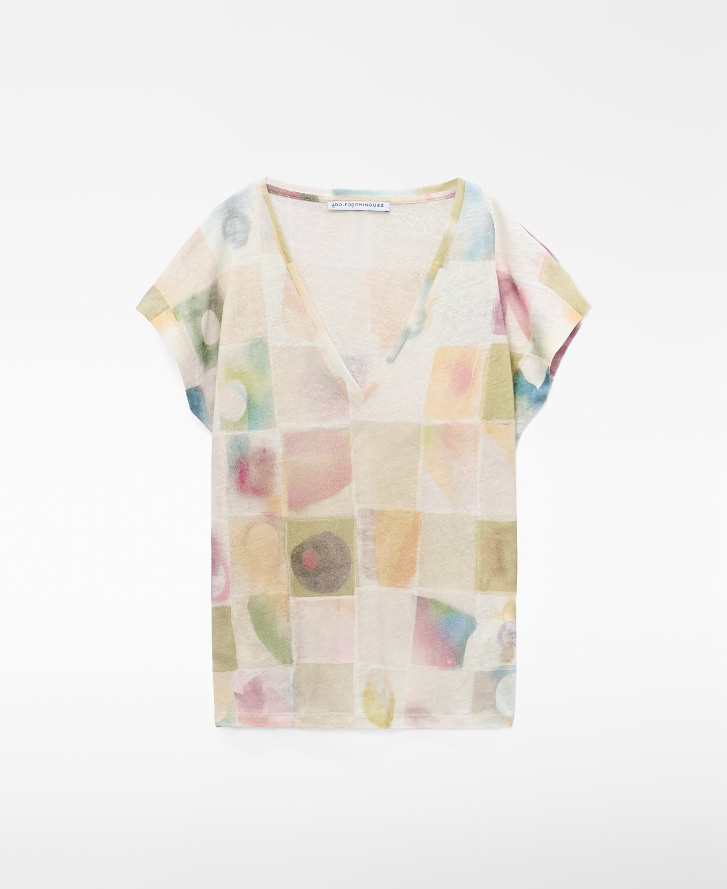 Camiseta estampada lino europeo image number 0