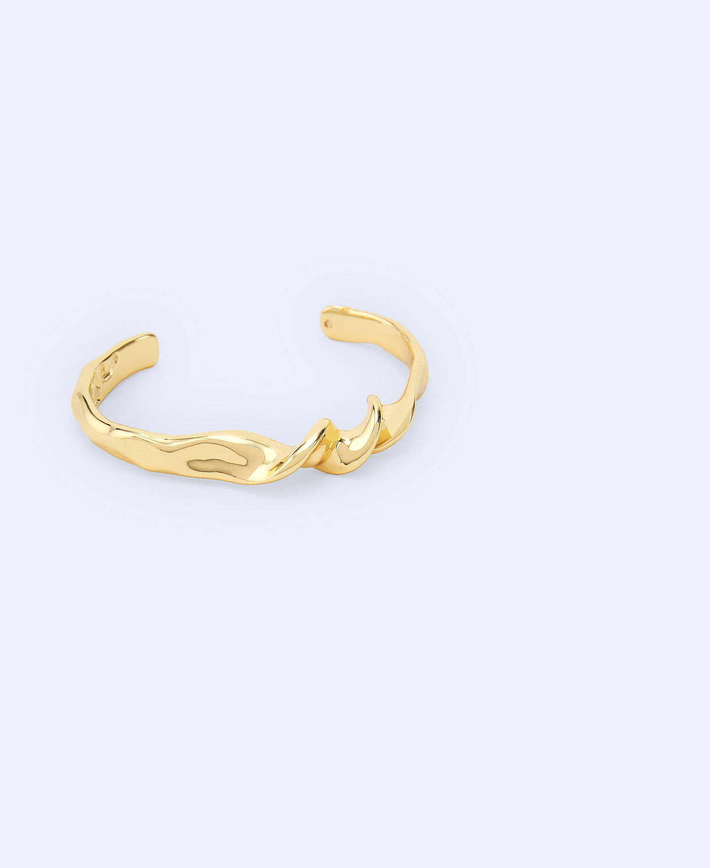 Metal Torsion motif bracelet image number 1