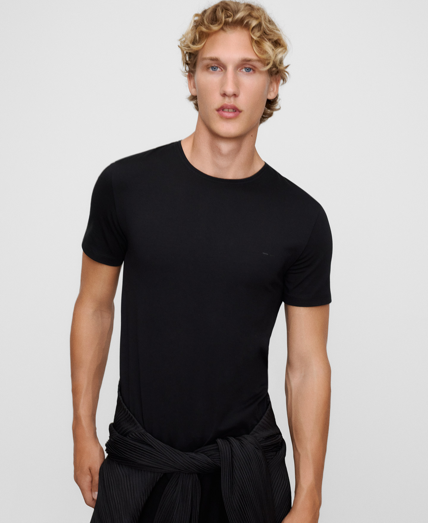 Camiseta slim fit algod&oacute;n image number 0