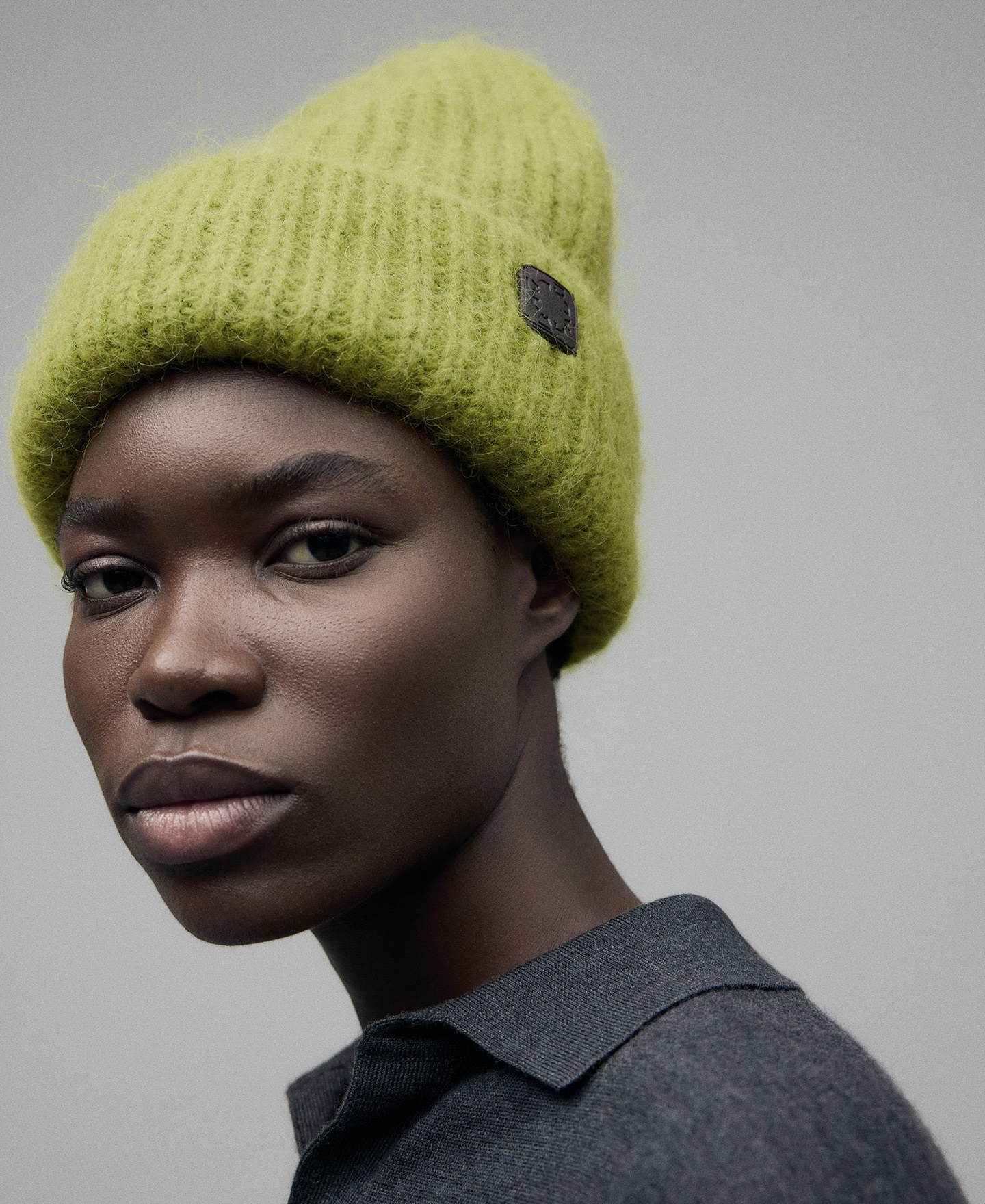 Alpaca blend maxi beanie woman image number 3