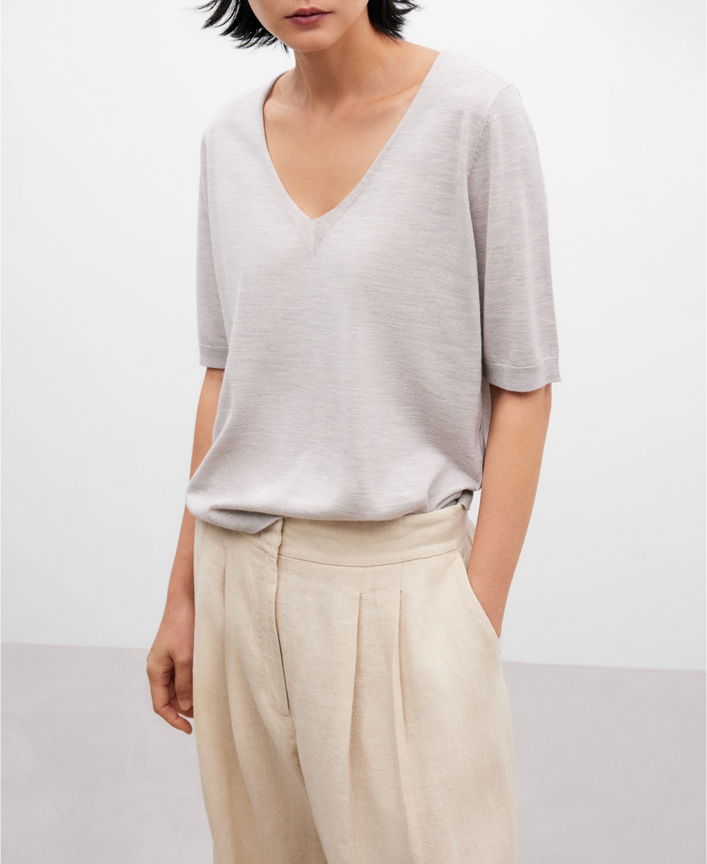 Merino wool T-shirt for women image number 0
