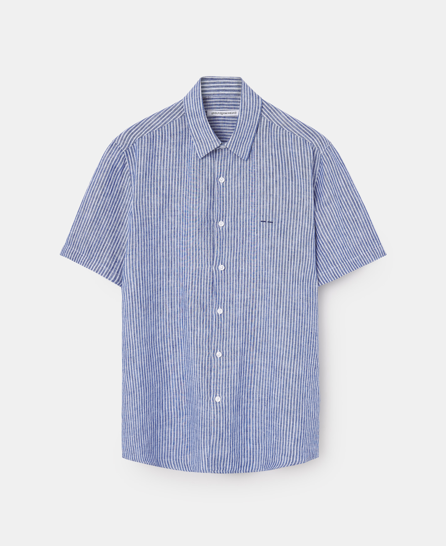 Camisa de lino con rayas image number 4