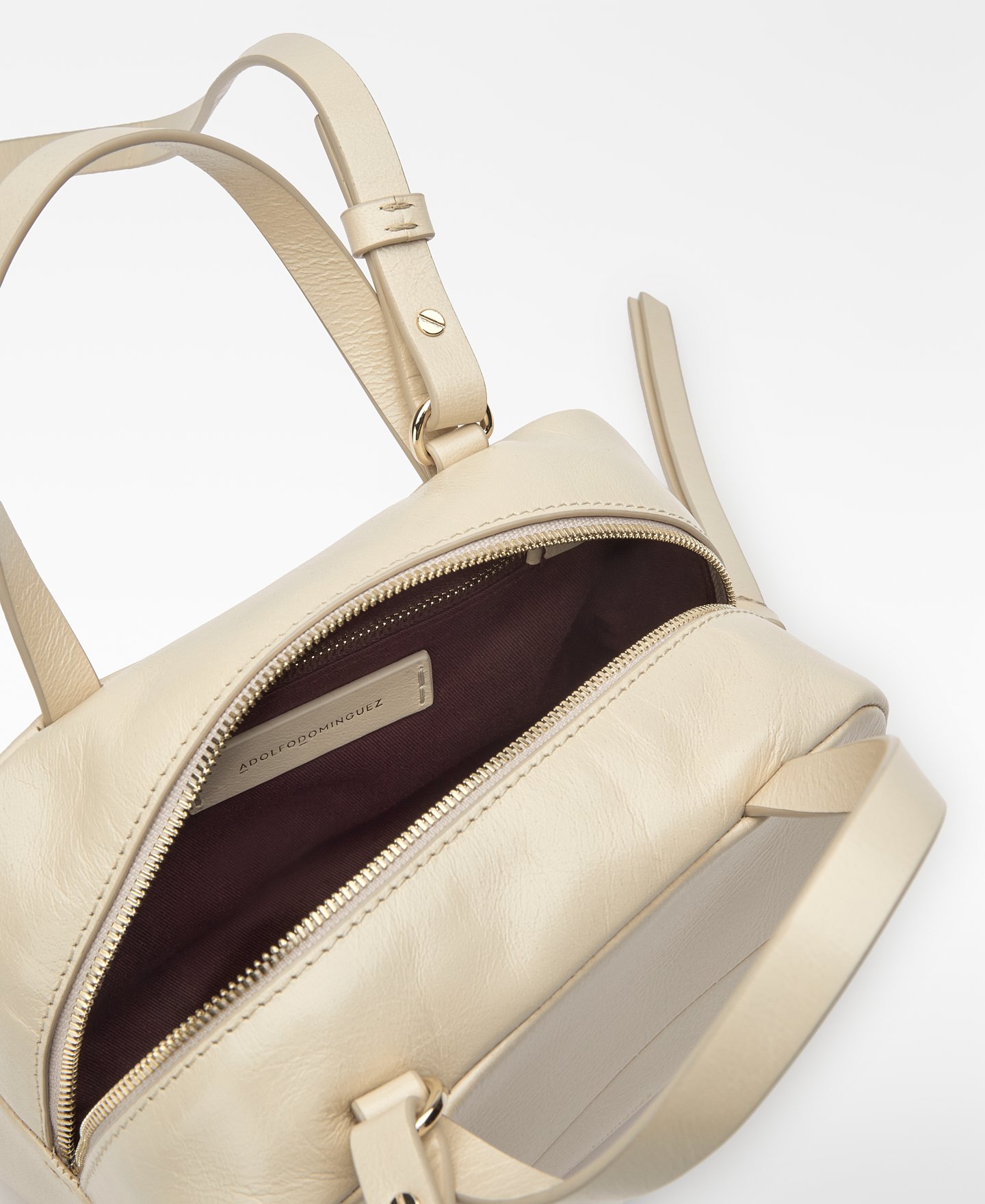 Ori&oacute;n leather mini bowling bag image number 2