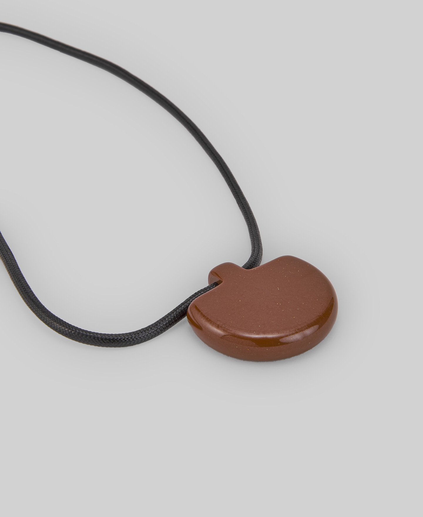Resin piece necklace woman image number 1