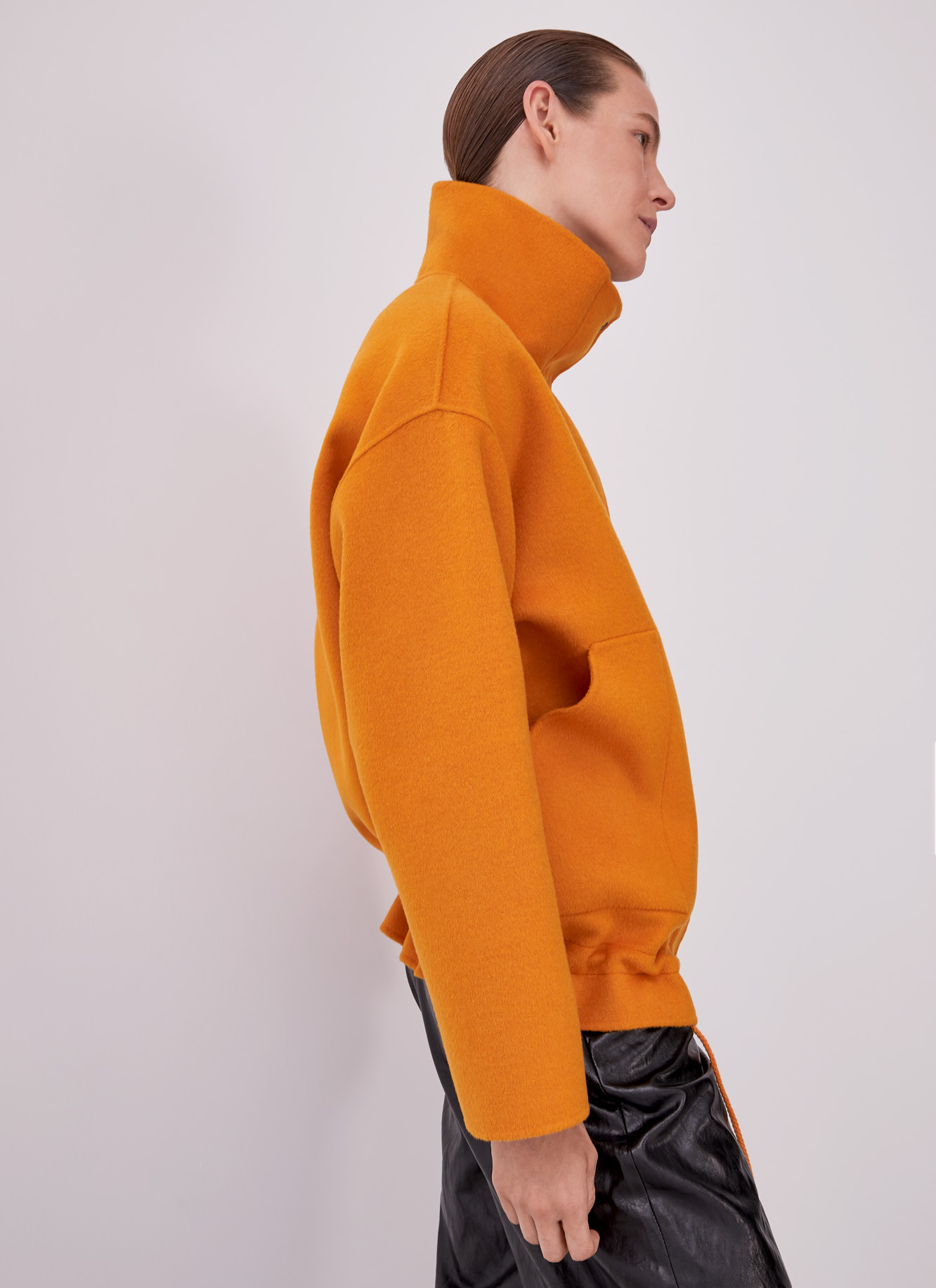 Short coat with chimney collar image number 2