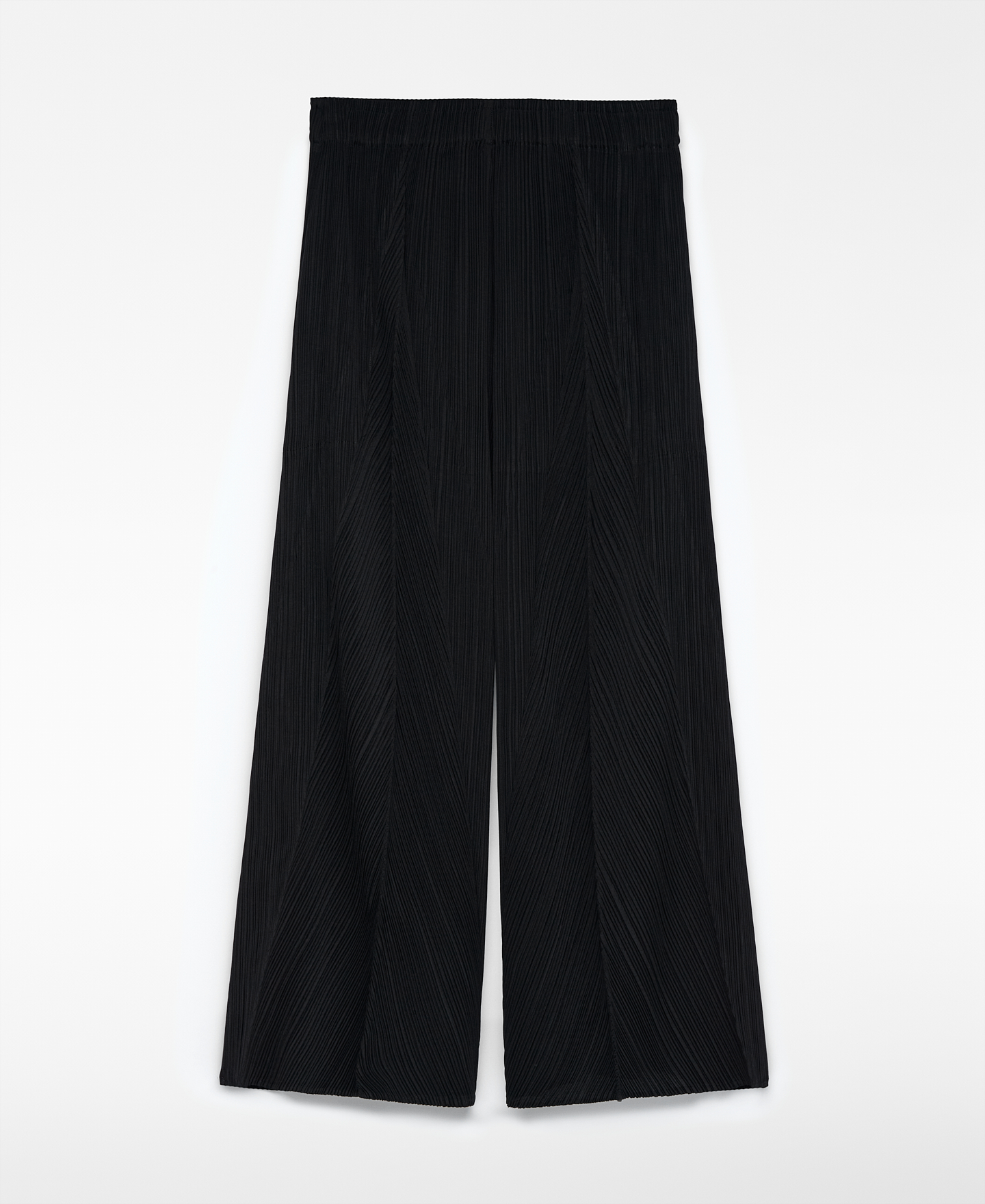 Crinkle palazzo trousers woman image number 4