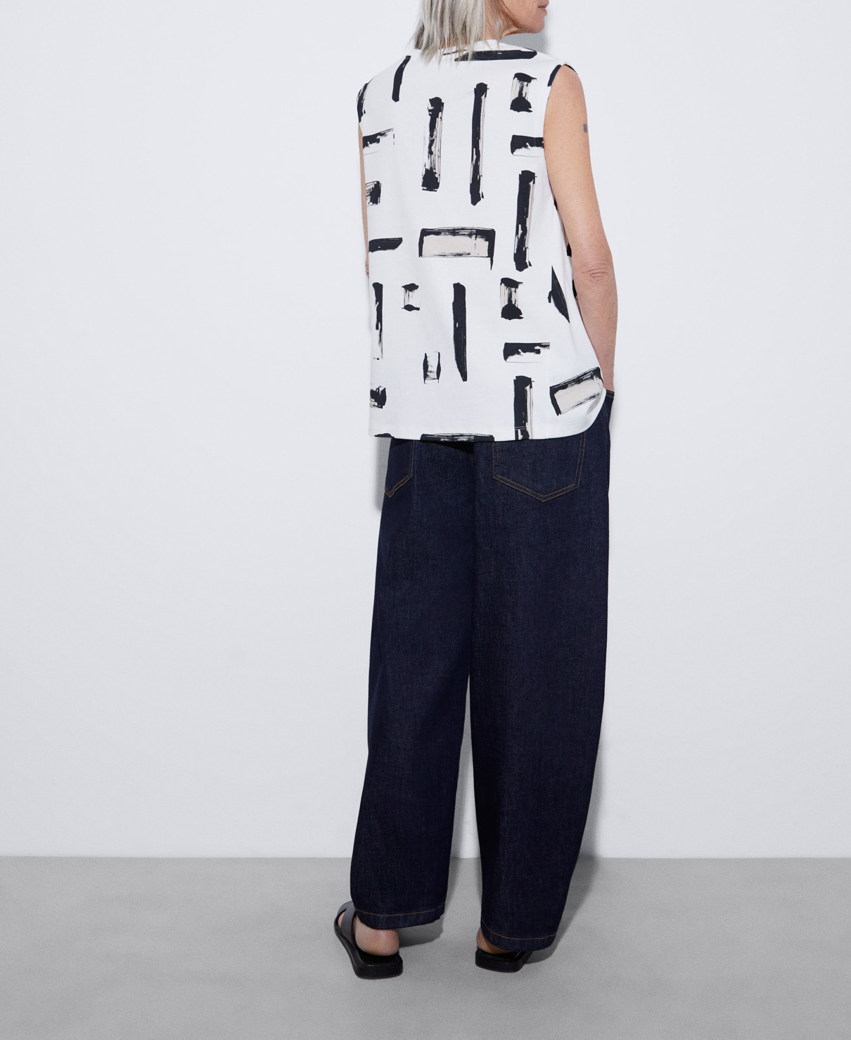 Mercerised cotton printed T-shirt image number 2