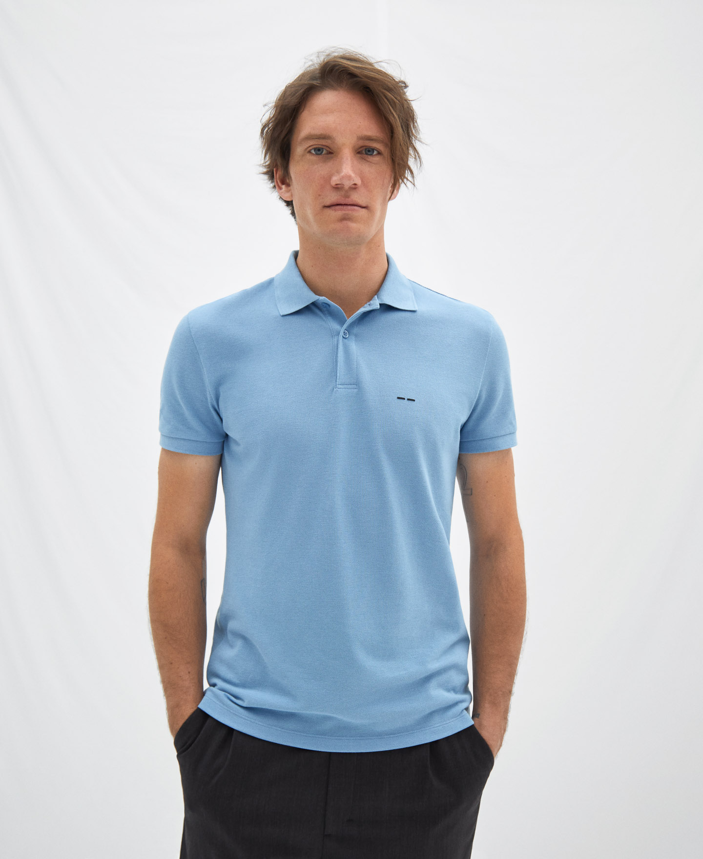 Cotton pique polo shirt image number 0