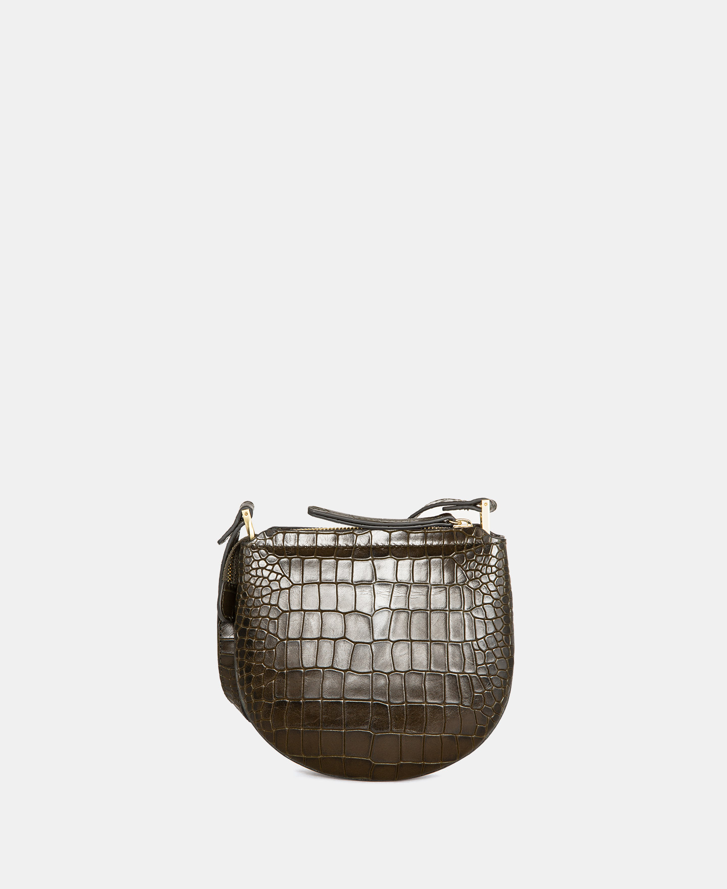 Crocodile effect leather mini bag image number 1