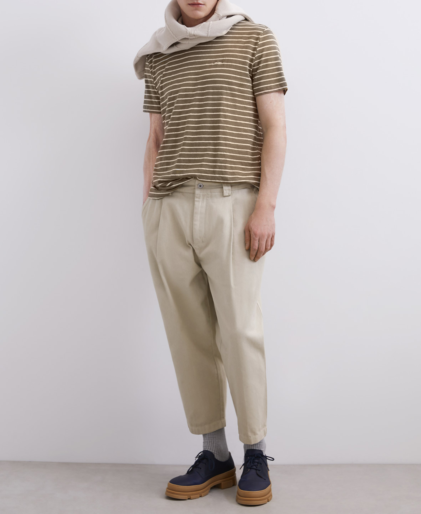 Carrot fit chino trousers image number 0