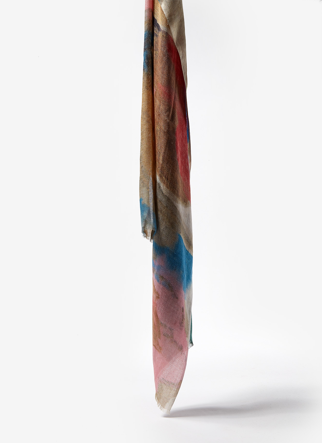 Foulard de modal estampado multicolor image number 1