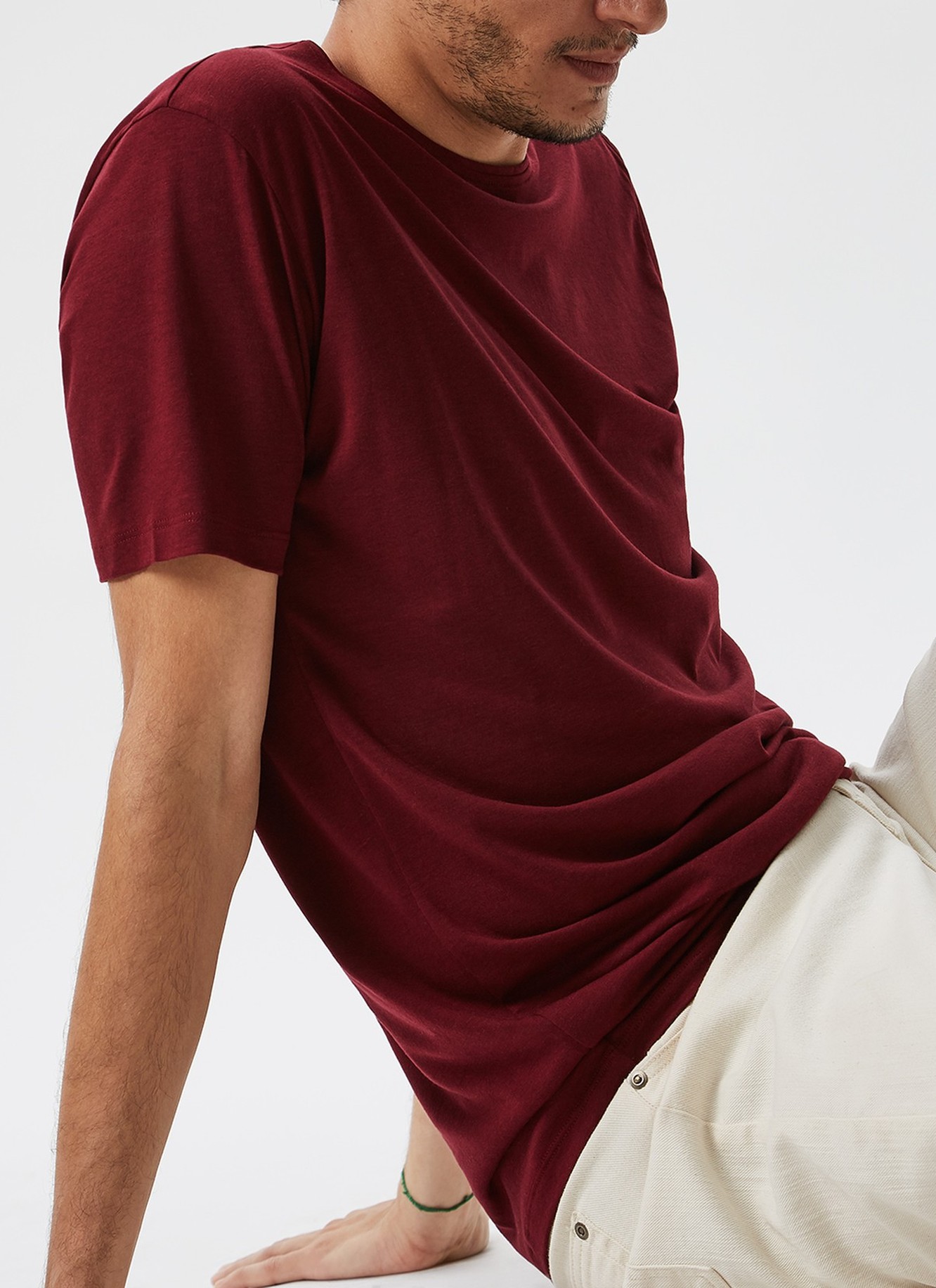 Regular fit lyocell t-shirt image number 4