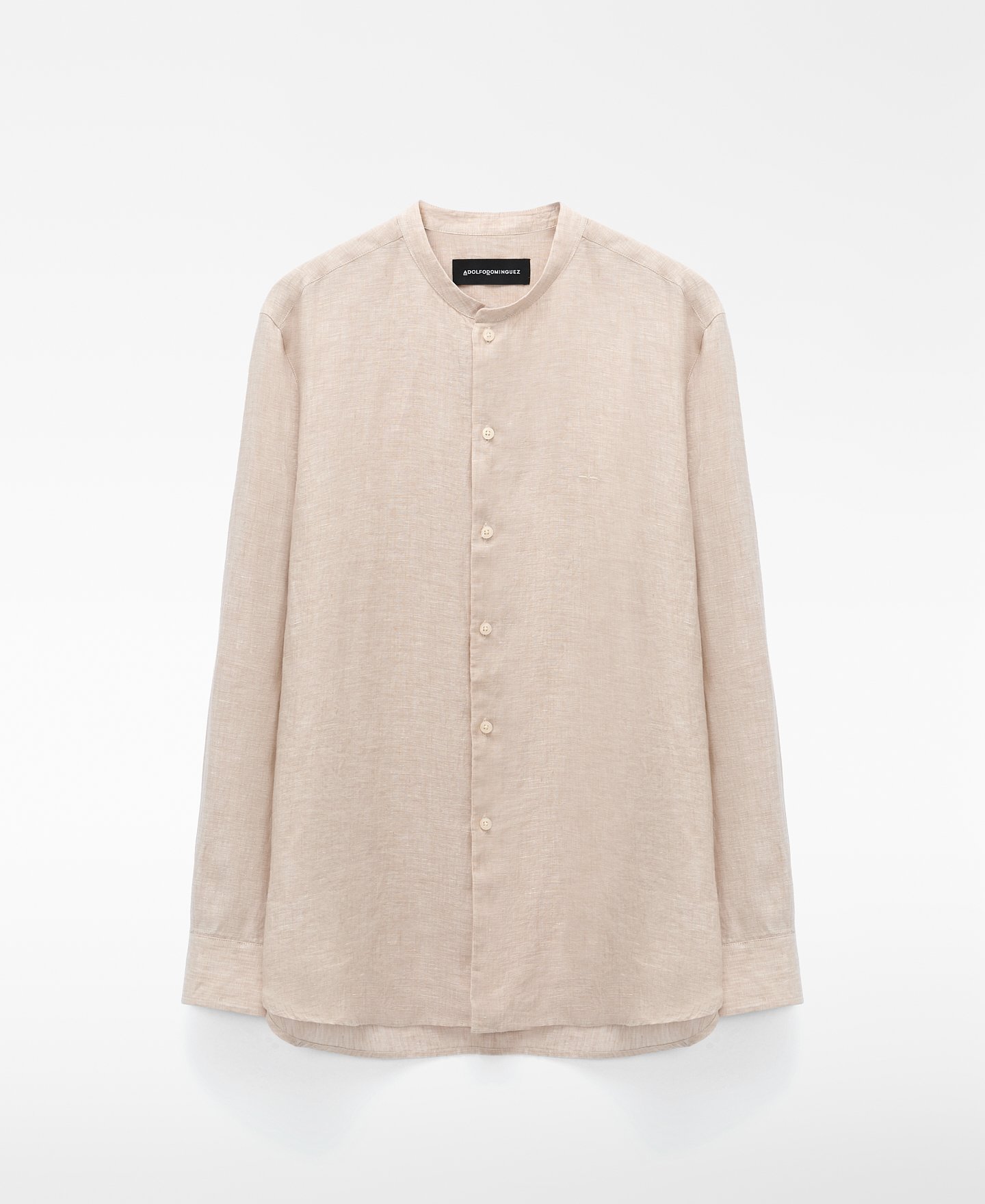 Chemise &agrave; col mao en lin europ&eacute;en image number 4