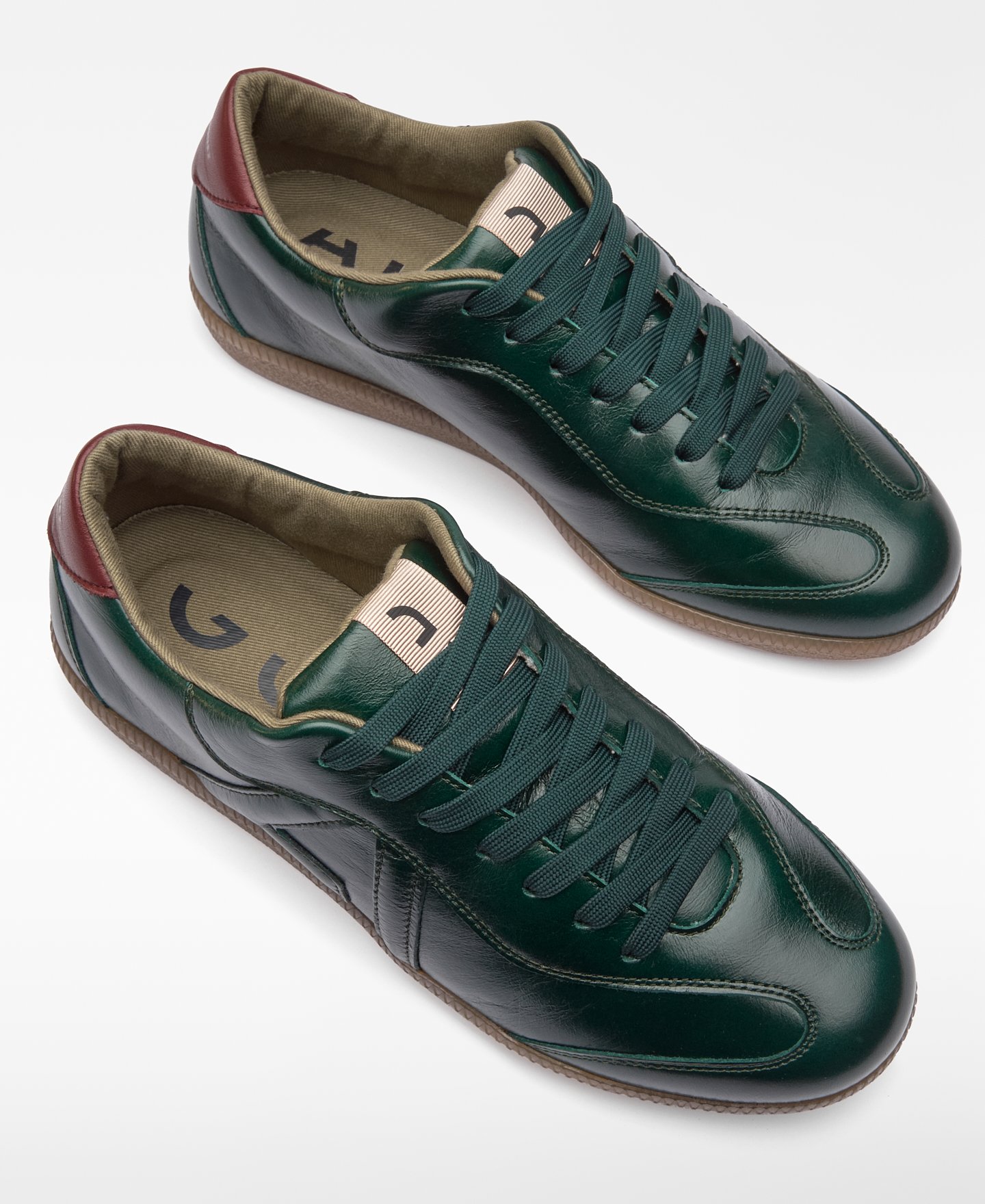 Zapatilla piel maxi logo mujer image number 1
