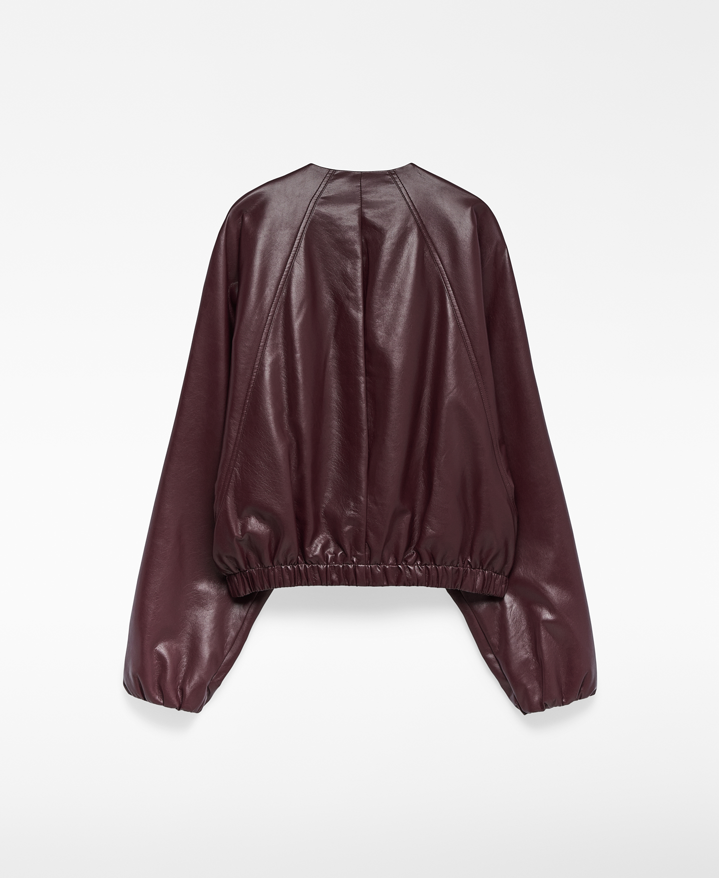 Blouson aviateur femme en cuir et simili cuir image number 5
