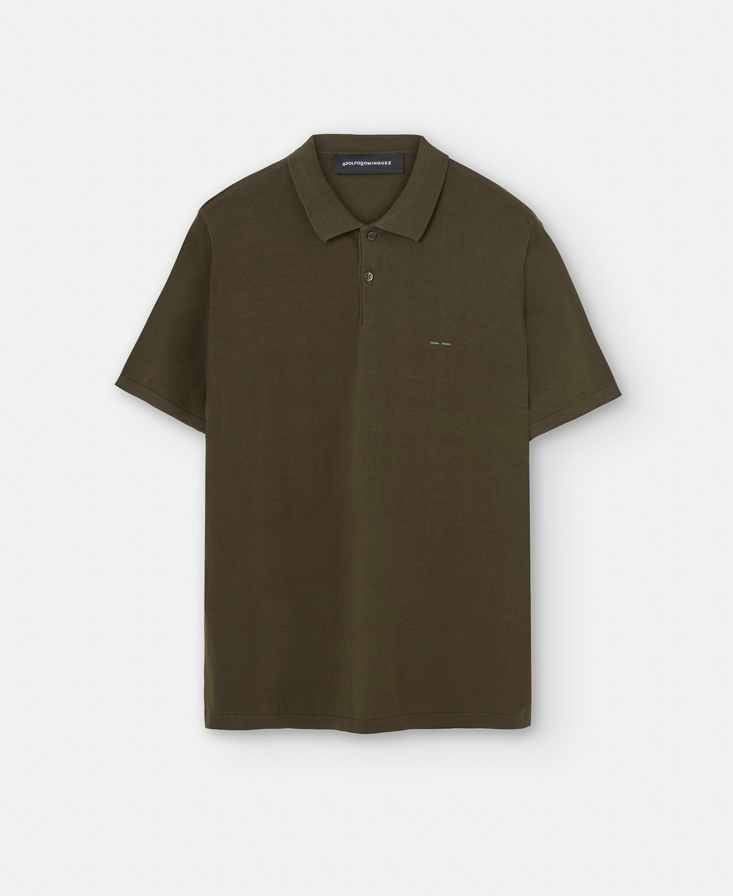Two button organic cotton polo shirt image number 4