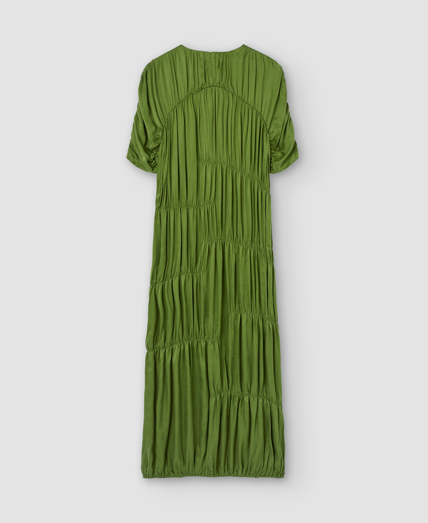 Robe midi en cupro image number 7
