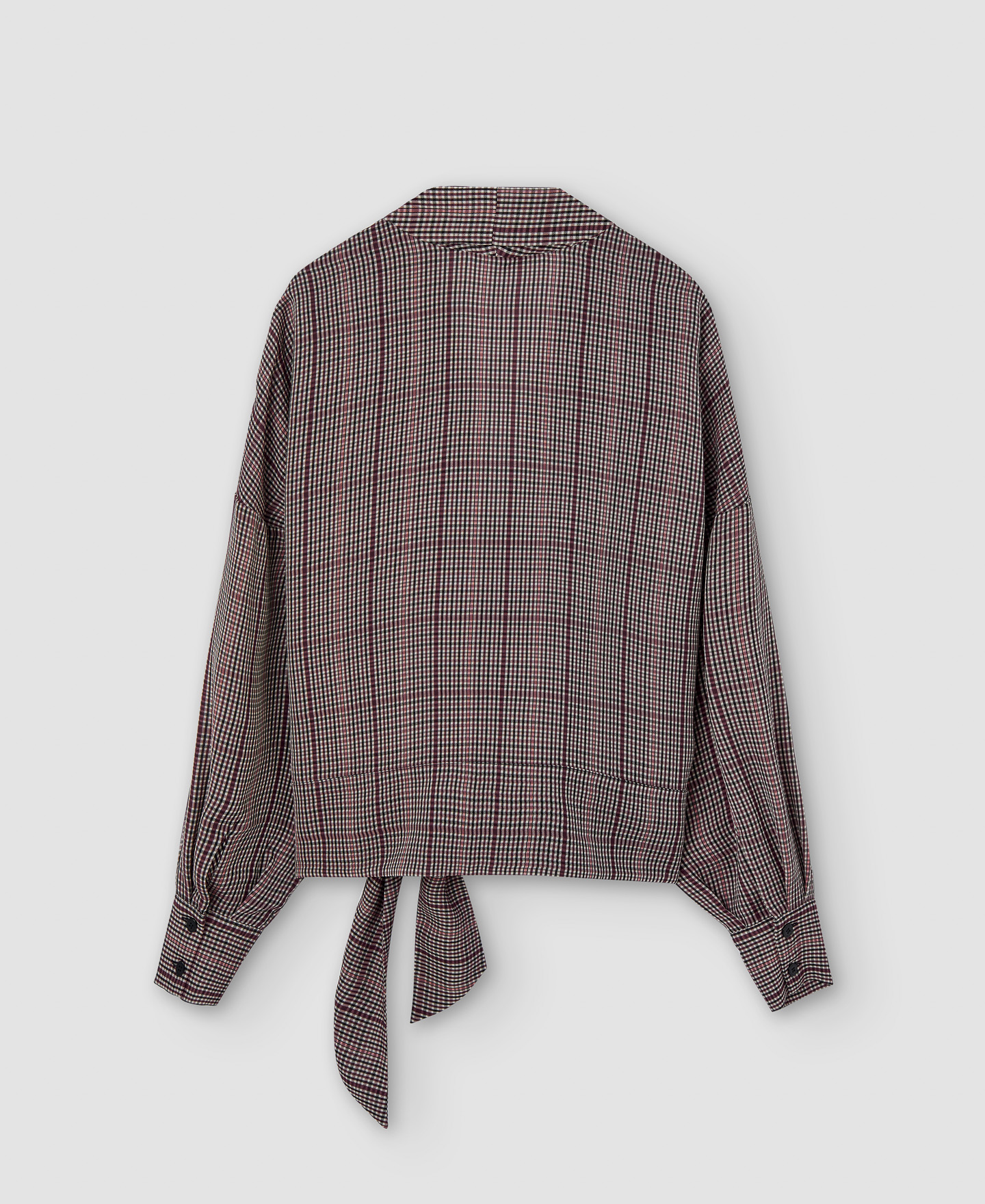 Chequered double-breasted shirt image number 7