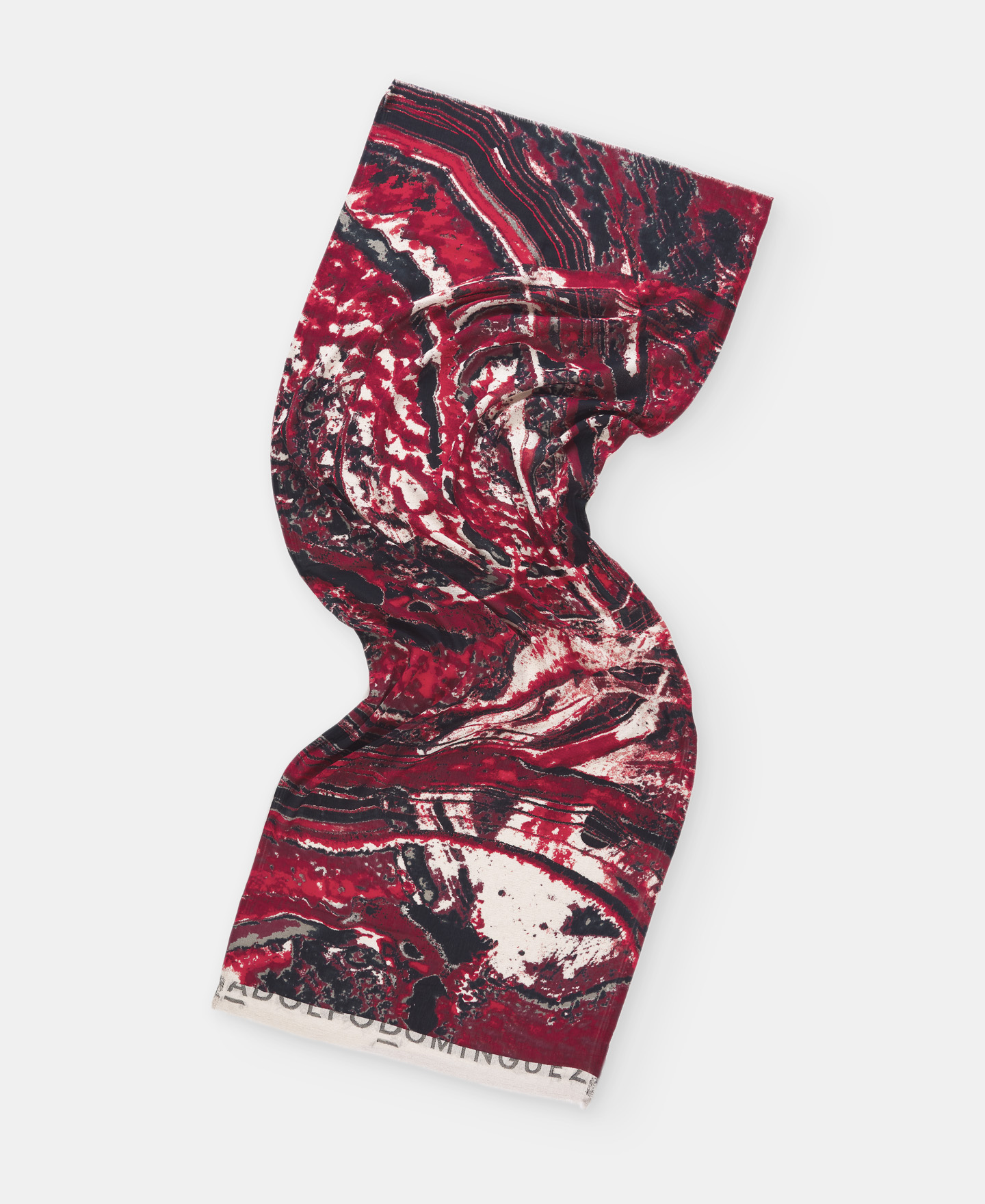 Watercolour organic cotton shawl image number 1