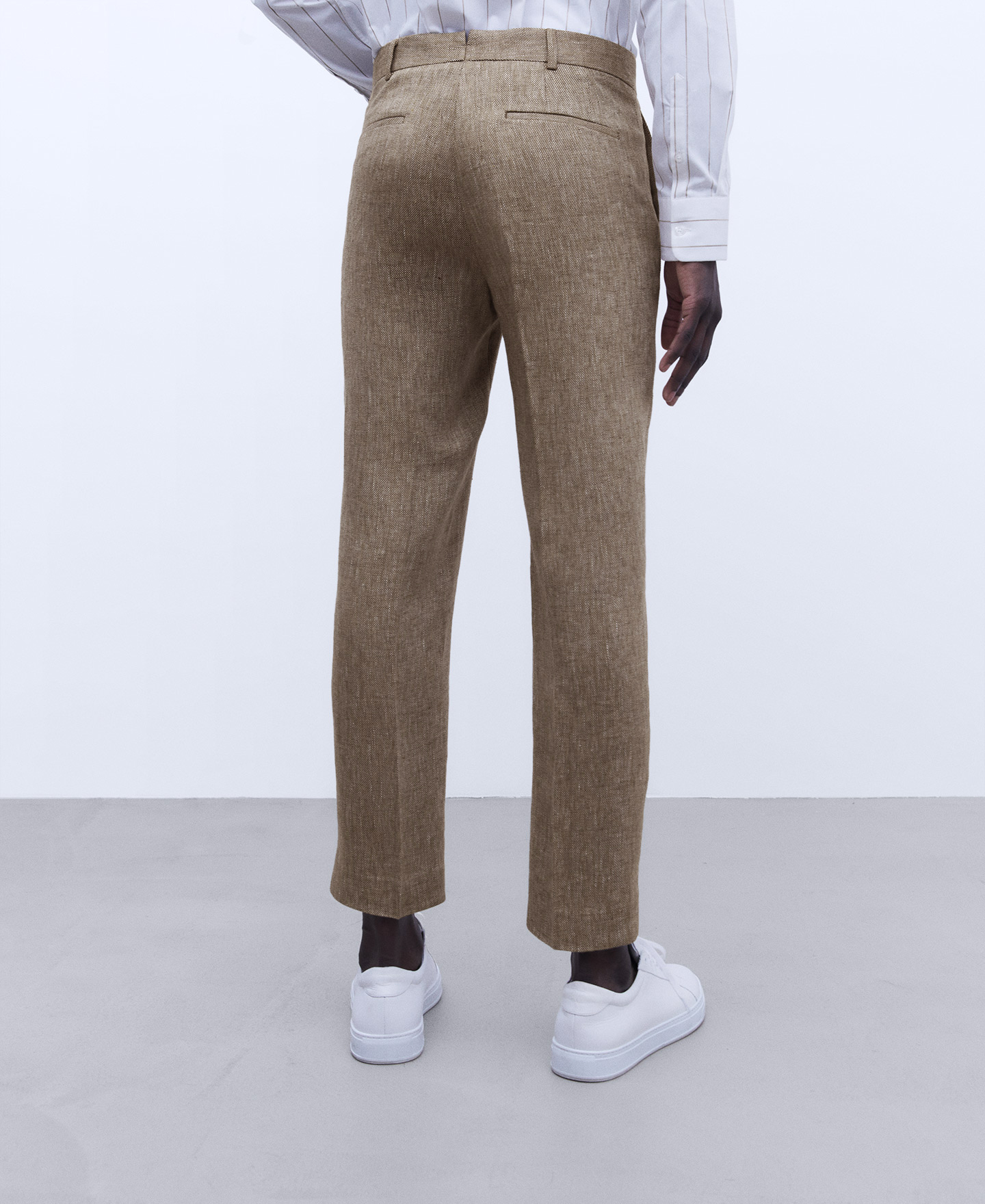 European linen tailored trousers image number 2