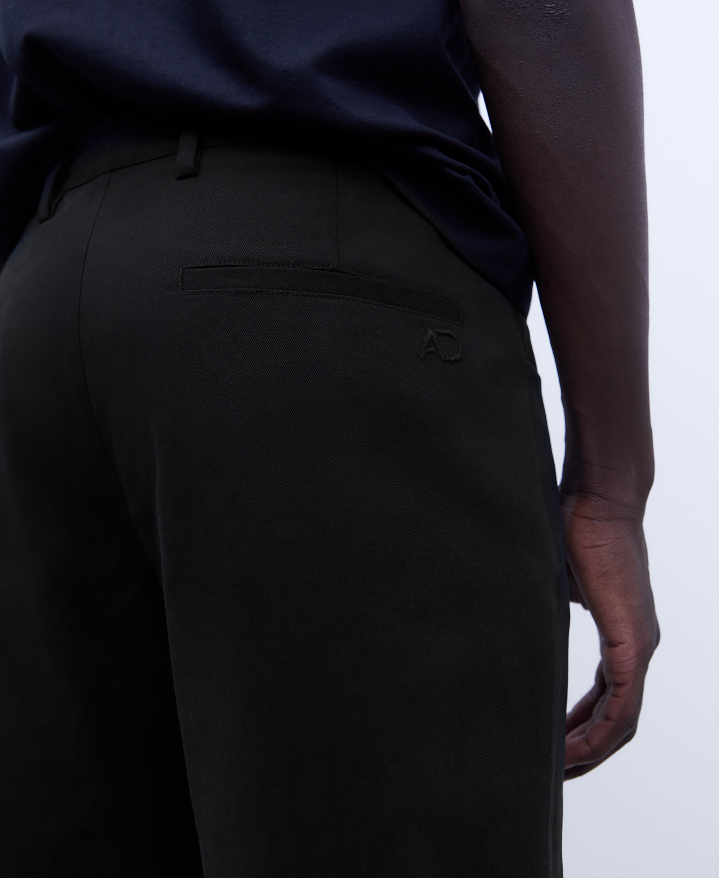 Cotton twill slim fit chino trousers image number 3