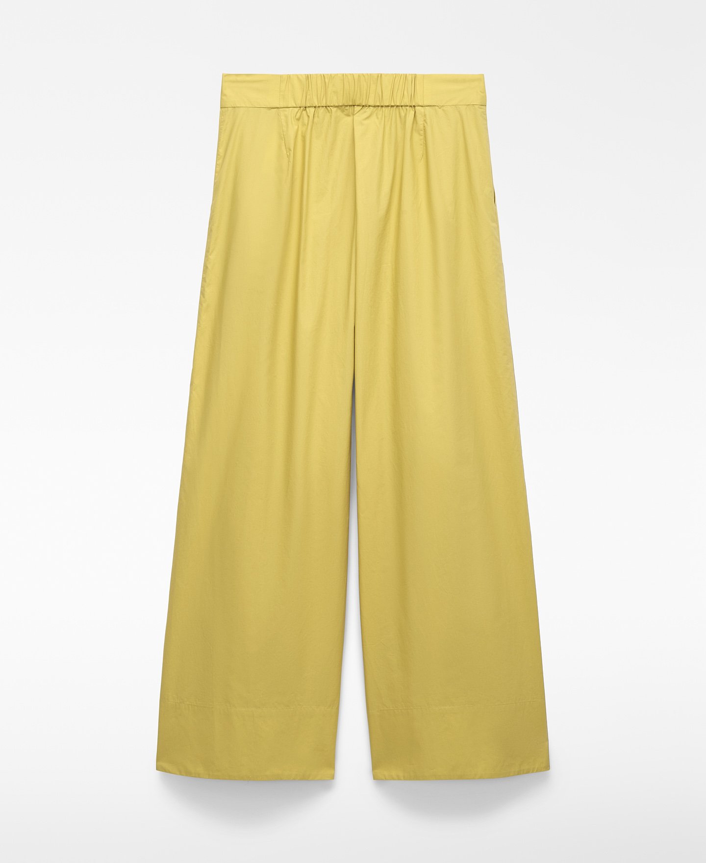 Organic cotton double-pleated trousers image number 5