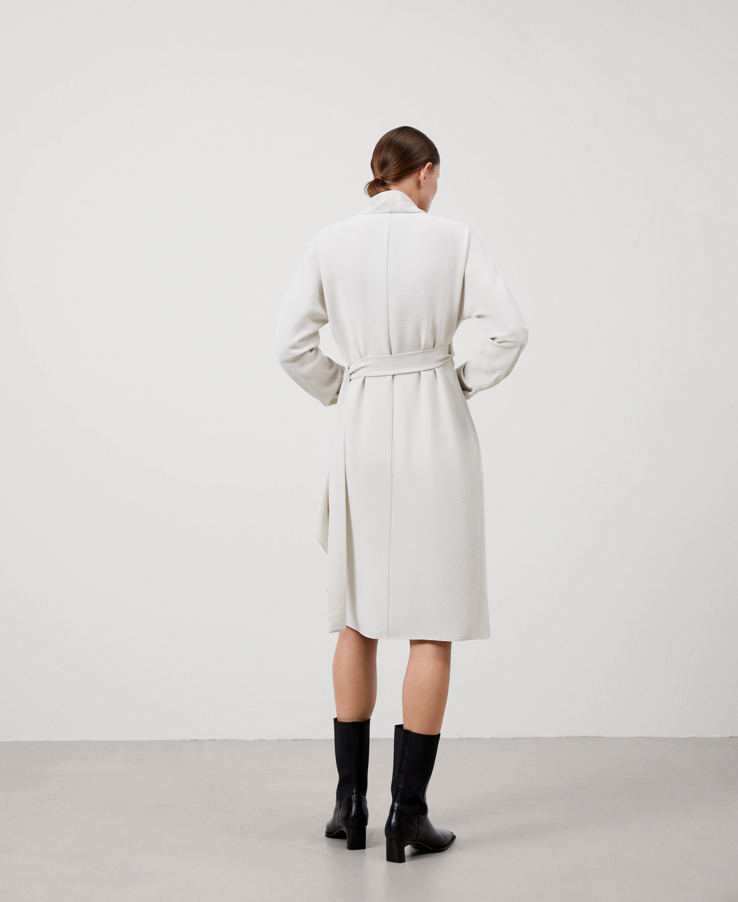 Long sleeve breasted dress image number 2