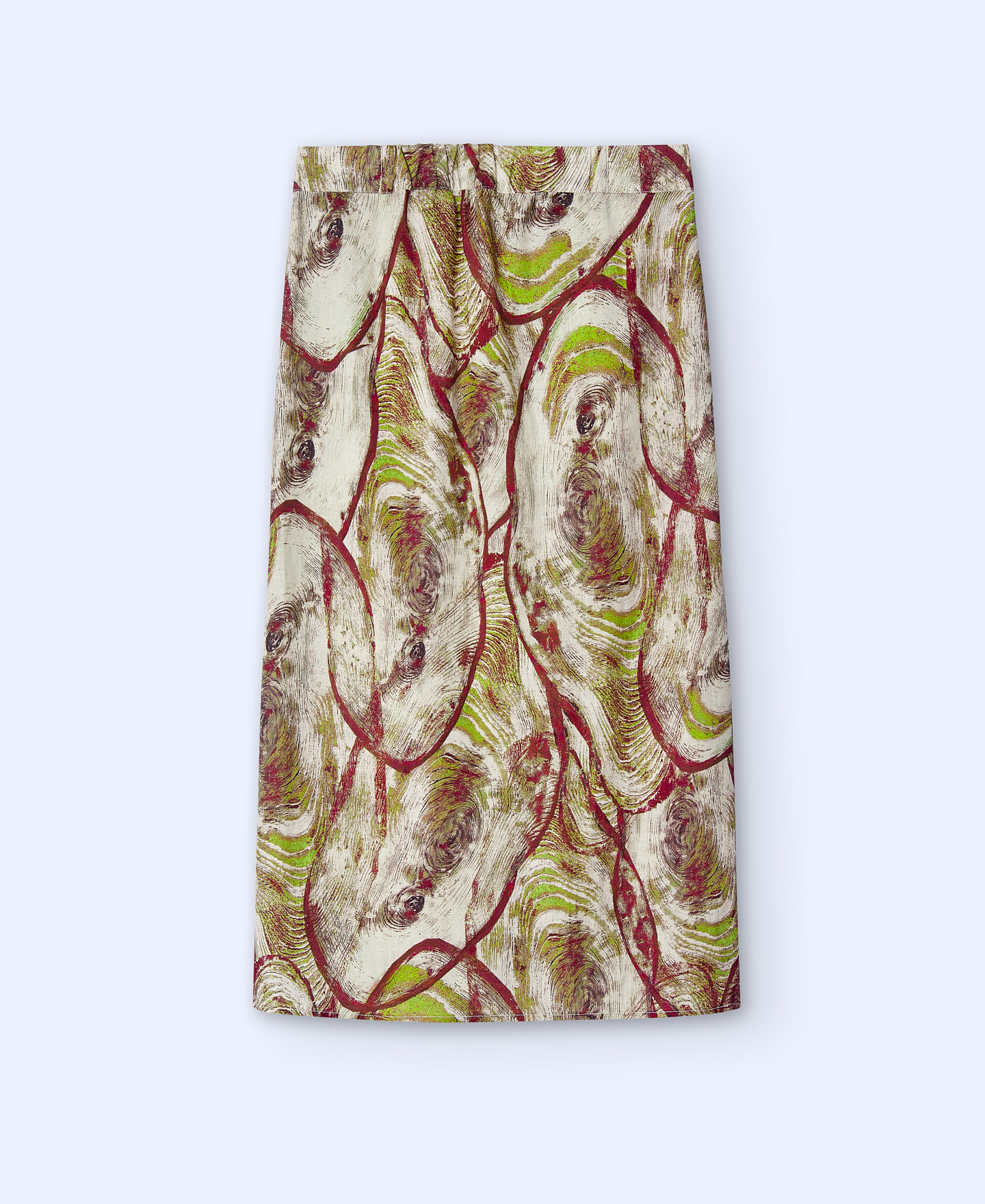 European linen printed skirt image number 1