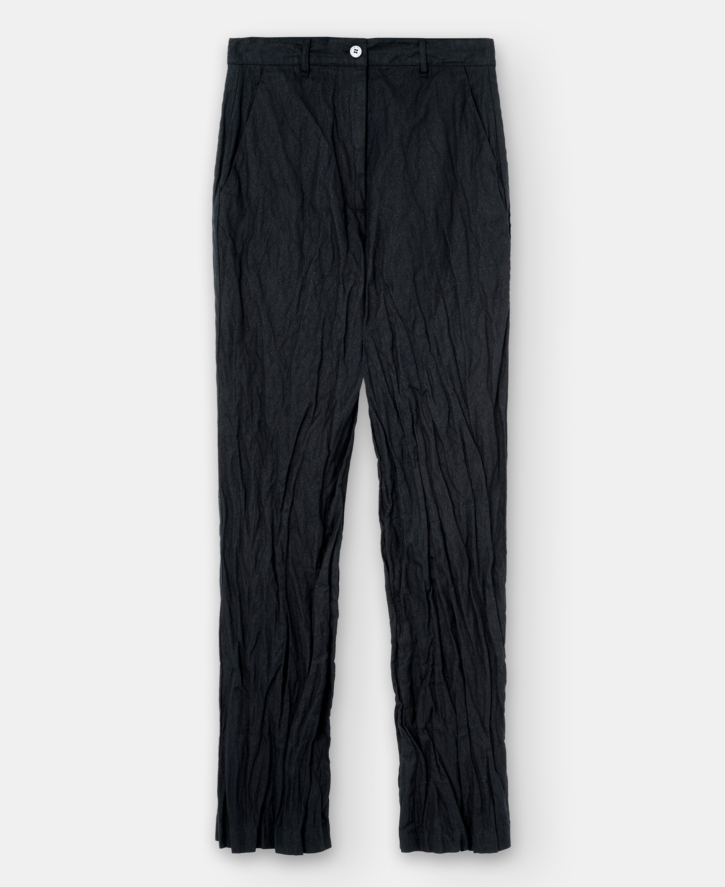 Metal fibre straight trousers image number 4