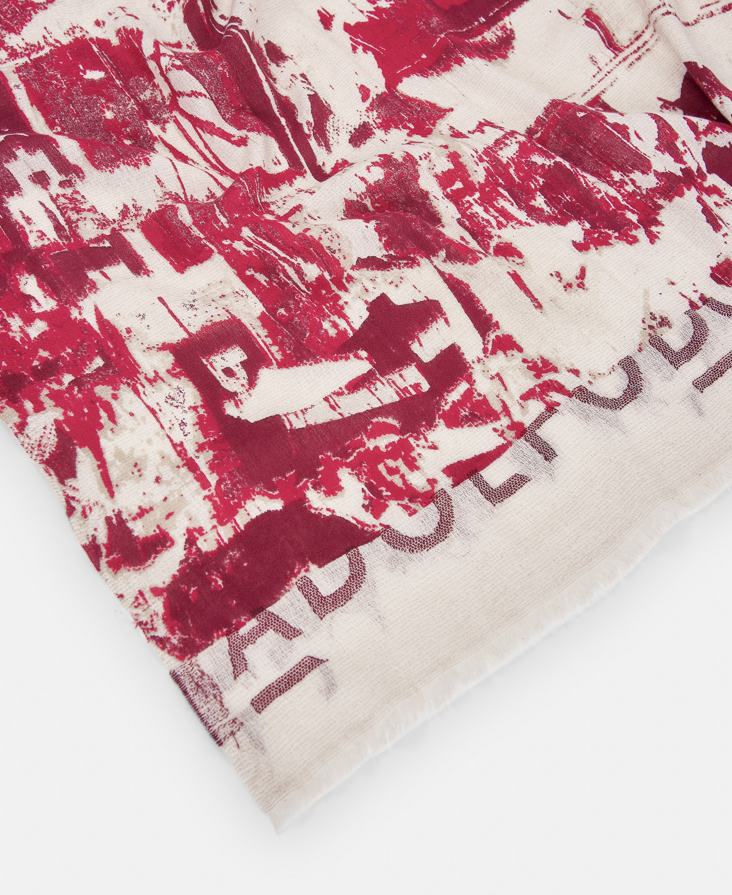 Printed shawl in organic cotton image number 2