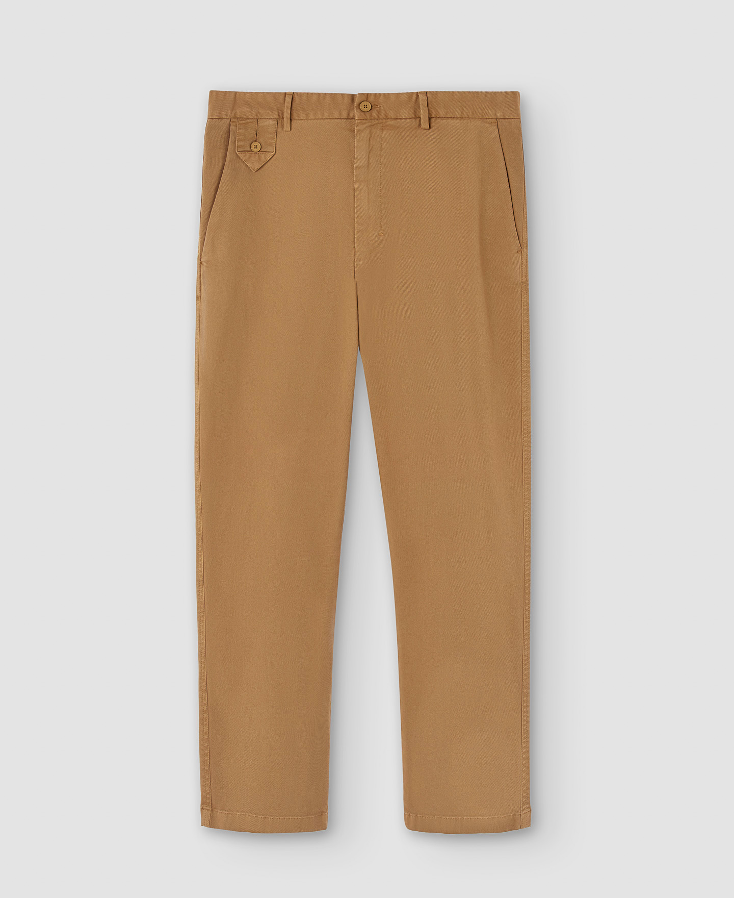 Pantalon droit en coton élastique image number 4